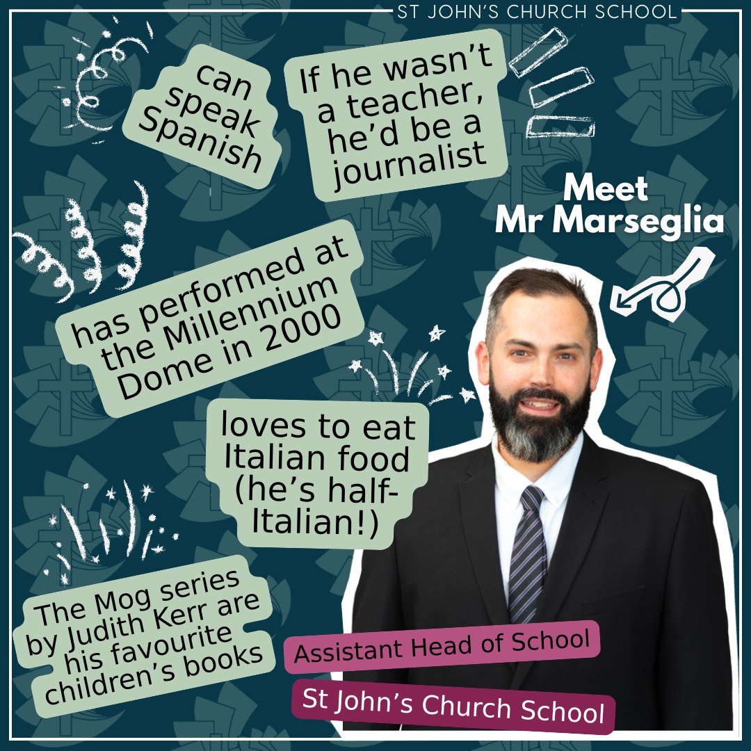 𝗔𝘁 𝘁𝗵𝗲 𝗵𝗲𝗮𝗿𝘁 𝗼𝗳 𝘀𝗰𝗵𝗼𝗼𝗹 𝗹𝗶𝗳𝗲 — 𝘄𝗶𝘁𝗵 𝗮 𝗯𝗶𝗴 𝗺𝗶𝘀𝘀𝗶𝗼𝗻; 𝗺𝗲𝗲𝘁 𝗼𝘂𝗿 𝗦𝗲𝗻𝗶𝗼𝗿 𝗟𝗲𝗮𝗱𝗲𝗿𝘀! 🚀
You’ll often see Mr Marseglia, Mr Carter and Miss Marriott in classrooms, on the playground, or chatting with families at the gate. They love being part of daily school life, while also guiding the important work happening behind the scenes.
Alongside our Head of School, they help make sure our teachers and staff have what they need to give every child the best start, supporting them to flourish. 🌟
🗨 They're always happy to chat to families — whether or not you share their love of Italian food, juggling or dance choreography, helping children flourish is a mission we all share!
.
.
.
#meettheteam #seniorleadership #SchoolCommunity #parentpartnership #funfacts #stjohns