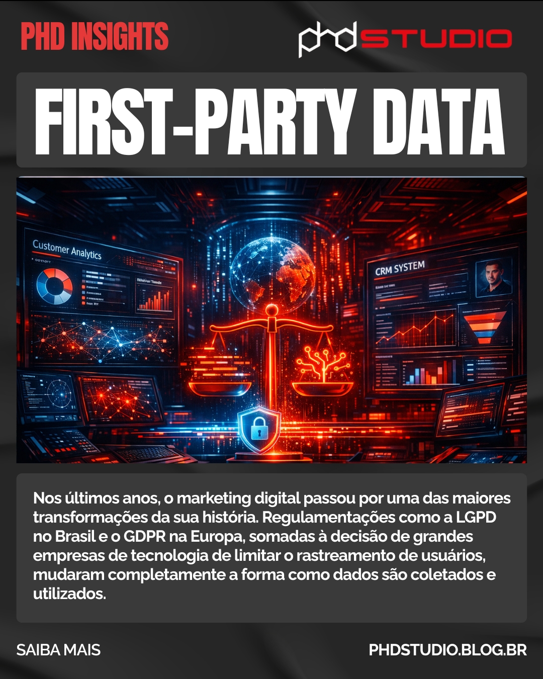 Por que os dados próprios viraram o ativo mais valioso do marketing digital? 🔍📊
LGPD, GDPR e as mudanças das grandes plataformas mudaram tudo — e ter First-Party Data agora é diferencial competitivo. Leia o post e entenda como construir estratégias mais sólidas e éticas. Link in Bio
#FirstPartyData #MarketingDigital #LGPD #Privacidade #DadoÉAtivo #PHDStudio