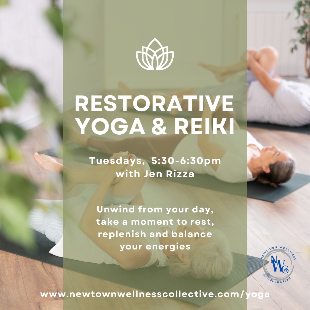 Apologies, there is NO CLASS for Restorative Yoga & Reiki tonight - I'm attending a training for yoga therapy! So many amazing things to continue to share with you all!! ~ Namaste ~ Jen