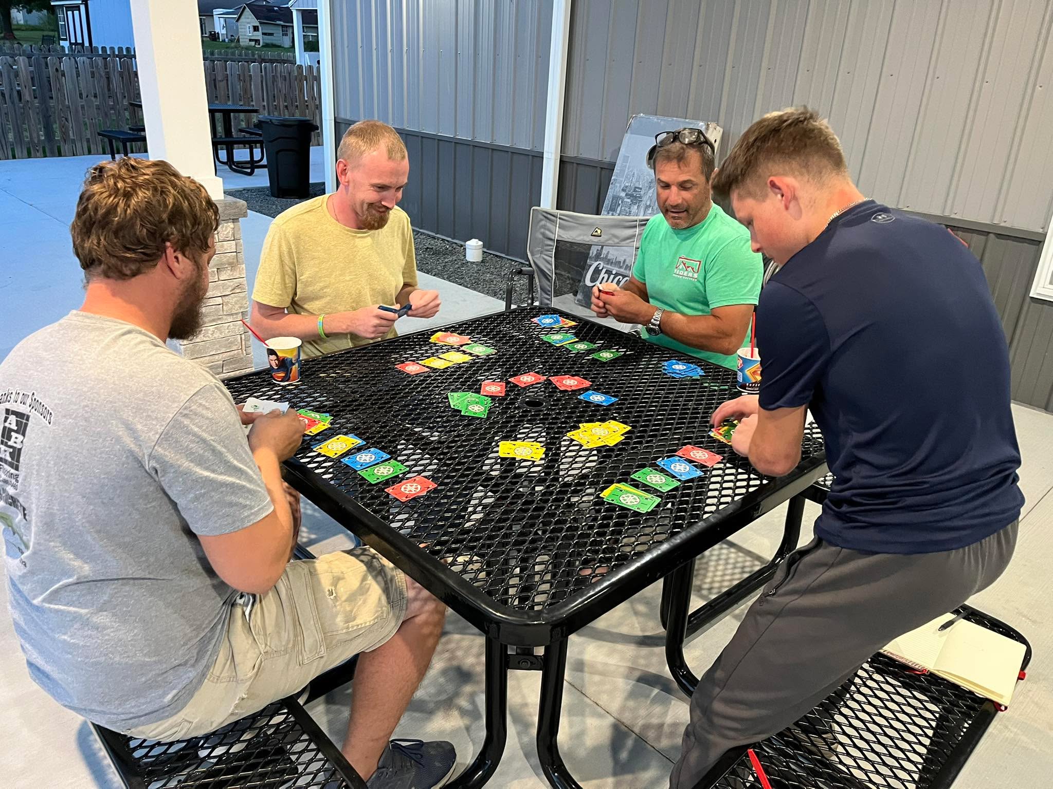 It’s getting wild at Behind The Wire Ministries, don’t know what they’re playing, but they are enthusiastic!