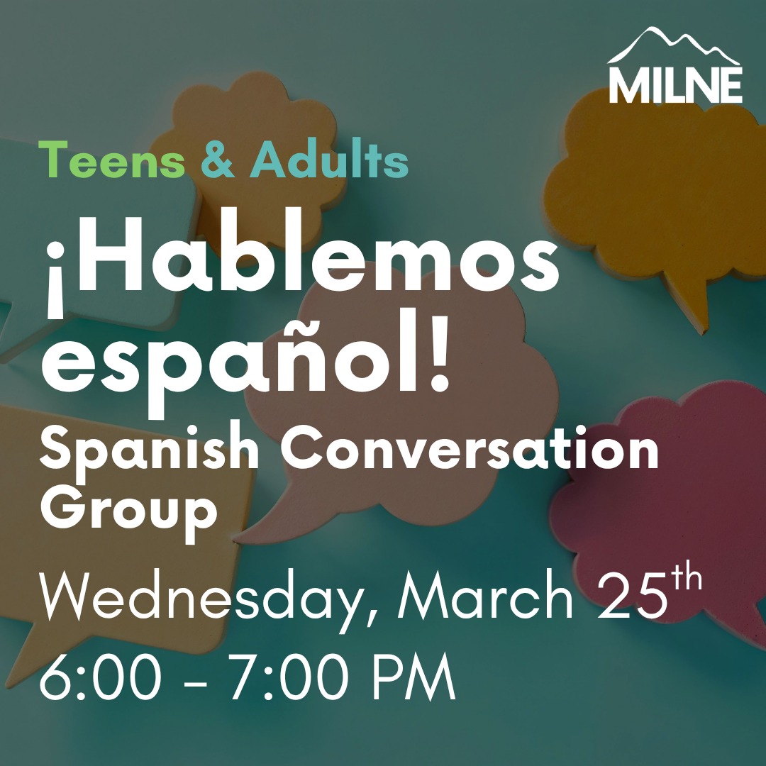 This week at the Milne (March 23 - 27). Join us for workshops, crafts, birds, and MORE! View our full event calendar using the link in our bio or on our website at milne.librarycalendar.com
Image 1: ¡Hablemos español! Spanish Conversation Group - Wednesday 03/25 at 6:00 p.m.
Image 2: Virtual Workshop: Seed Starting - Wednesday 03/25 at 7:00 p.m.
(Registration Required: https://milne.librarycalendar.com/event/seed-starting-virtual-workshop-5699)
Image 3: Avian Action Committee: Bird Conservation w/ the Hoffman Bird Club - Thursday 03/26 at 6:00 p.m.
Image 4: Film Screening & Taking Action: “Wild Hope: Building for Birds” - Saturday, 03/28 at 11:00 a.m.