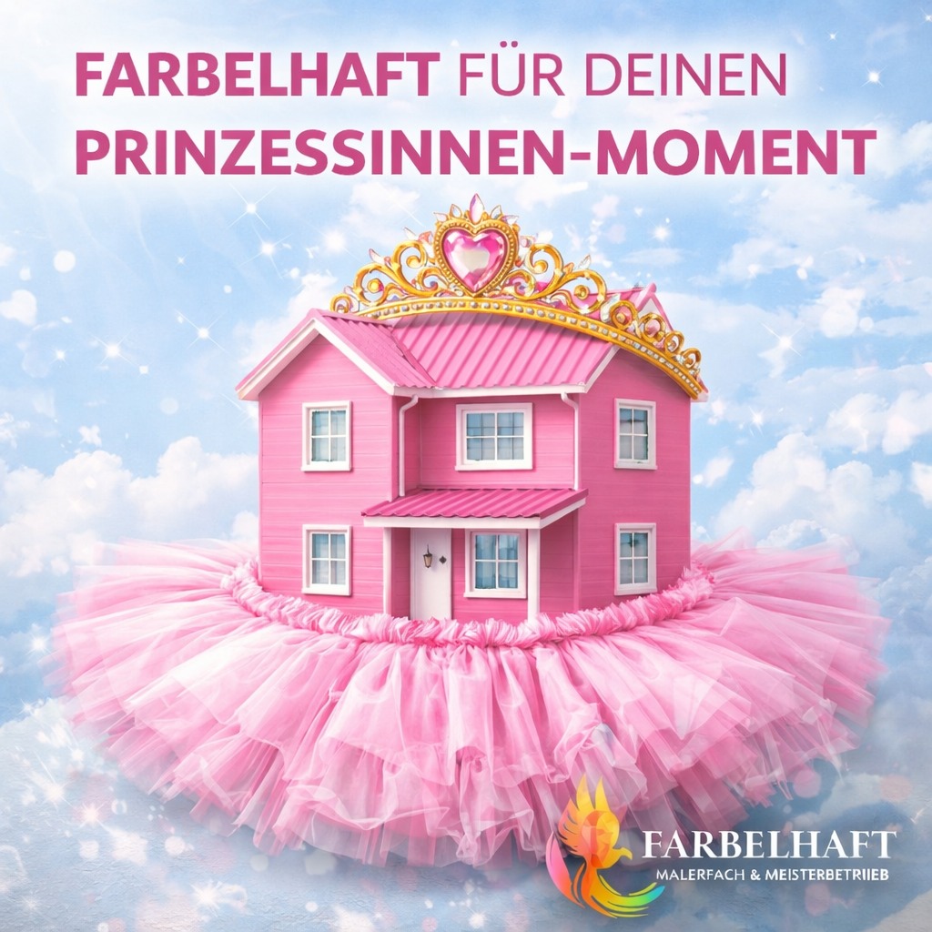 💖 Pink is beautiful. Auch für Häuser.
Manche wollen
Beige.
Creme.
„Ganz neutral bitte…“
Und manche sagen einfach:
👉 Mach mir das Barbie-Traumhaus.
Warum auch nicht?
👑 Tütü ums Haus
👑 Tiara aufs Dach
👑 und eine Fassade, die sagt:
Hier wohnt keine Maus – hier wohnt eine Königin.
Bei Farbelhaft gilt:
🎨 Mut zur Farbe
🎨 Mut zum Stil
🎨 Mut zum „Wow, das sieht ja geil aus!“
Denn seien wir ehrlich…
Ein bisschen Prinzessinnen-Moment
hat jeder verdient.
Und falls dein Haus noch aussieht wie
„Grauer Montagmorgen 1993“…
👉 wir kümmern uns drum.
💅 Farbelhaft – wir machen Fassaden fabulous.
www.farbelhaft.saarland
#farbelhaft #saarland #meisterbetrieb #pinkhouse #pinkisbeautiful #fassadenliebe #farbdesign #renovierung #handwerkrockt #dashandwerk #ensdorf #saarlouis #schoenerwohnen #design💖🎨👑