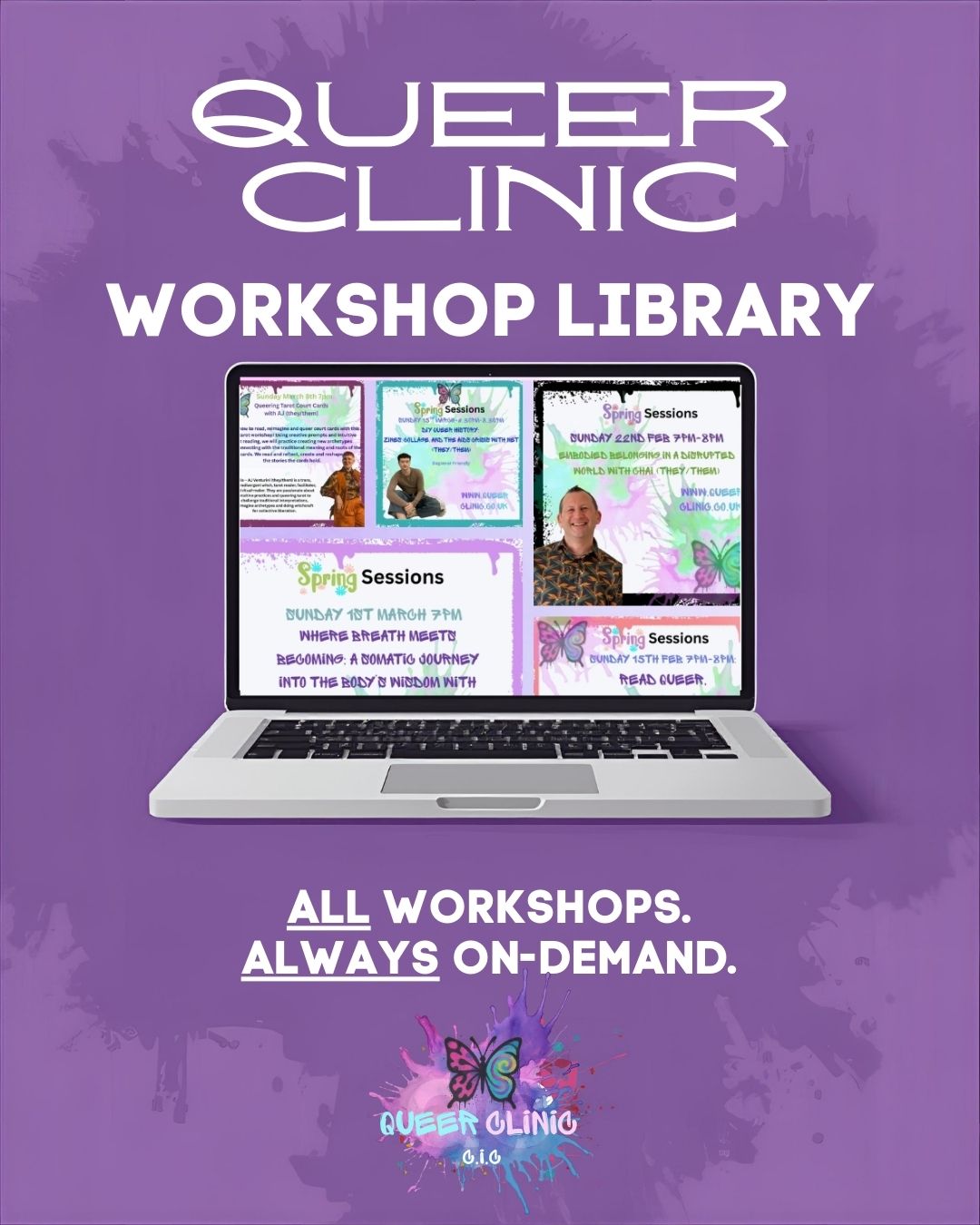 🎨 MISSED OUR WORKSHOPS? THEY’RE NOW LIVE IN THE LIBRARY! 📚🏳️🌈
Our recent workshop series has been incredible - we built zines, explored the roots of queer history, connected over deeply meaningful topics like the AIDS crisis and queer identity, learnt grounding self-care techniques, and so much more. The energy was unmatched, and we want to keep it going.
We know not everyone can make the live times. That’s why we’ve built the Queer Clinic Workshop Library.
This isn’t just a collection of recordings; it’s a living archive designed to educate, empower, and inspire our community. You get:
✨ On-demand access to all completed workshops.
🎨 Curated info packs from our expert speakers.
📚 In-depth explorations of queer topics
Whether you're an artist looking for perspective, a student searching for knowledge, or just seeking community and connection, this library is for YOU.
Ready to watch? Click the LINK IN BIO to get instant access and start exploring.
Don't wait! The time to learn, create, and connect is now. 🦋✨
P.S. Make sure to SAVE this post so you always know where to find the library!
#QueerClinic #WorkshopLibrary #QueerHistory #QueerClinicUK #QueerClinicBrighton #QueerClinicCIC #TNLCommunityFunded #LGBTQCommunity #BrightonQueerClinic #QueerCommunity #OnlineWorkshop #LGBTQEducation #OnDemandLearning #QueerCreatives #ArtHistory #LGBTQHistory #SupportQueerArtists #DigitalLibrary #ActivismArchive #CreativeEmpowerment #BrightonQueer