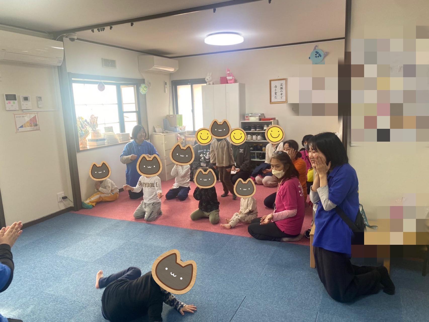 前日、保育園の先生方が