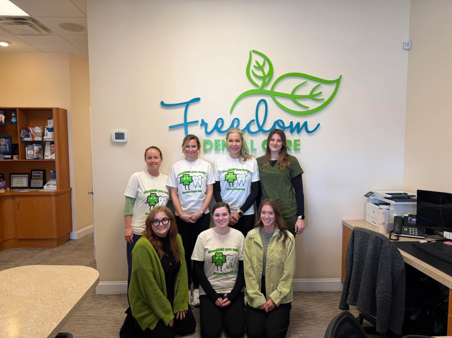 The #freedomdentalteam is wearing green for #stpatricksday!!
#stpattysday☘️ #stpatricksday #StPatricksDay2026 #freedomdentalcare #freedomdental #freedom #dental #care