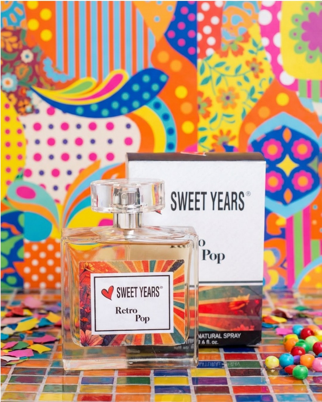 Sweet Years Retro Pop —
a fragrance inspired by bold memories and playful energy.
Sweet, vibrant, unexpected.
Because every era deserves its own scent.
#SweetYears #RetroPop #FragranceMood
