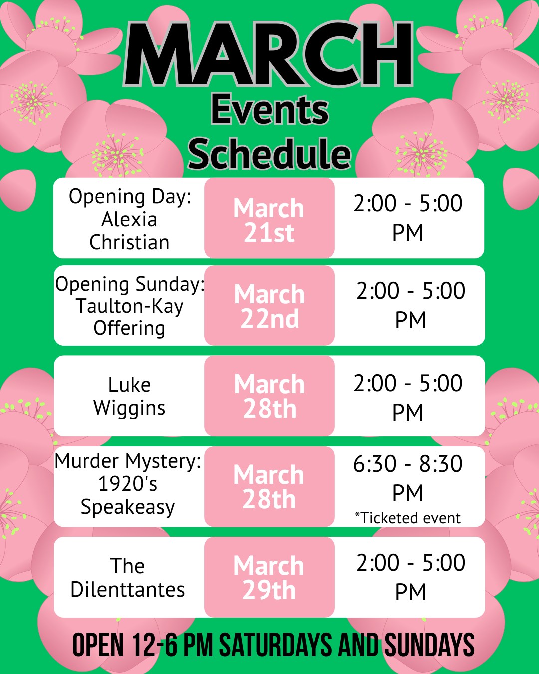 Spring is almost here, and what better way to celebrate the start of Spring than with the Opening of our 2026 season. We will be kicking off the season with great wine, music, and food all weekend long. 🍷🎶🚚🌷
Opening Weekend:
Saturday March 21st: Alexia Christian 2-5pm, Captains Creations 12-5pm.
Sunday March 22nd: Taulton-Kay Offering 2-5pm, Captains Creations 12-5pm.
#springiscoming #wine #2026Ready #murdermystery #murdermysteryatthewinery #wineoclock #winelovers #wineryfun #antietamnationalbattlefield #antietambattlefield #FoodTruckFun #LiveMusicLovers #livemusicrocks #LiveMusicVibes #winerylife #winery🍷 #winery
*For information and tickets sales for of 1920's Speakeasy Murder Mystery visit https://www.eventbrite.com/e/1920s-speakeasy-murder-mystery-at-antietam-creek-vineyards-tickets-1983324779806?aff=efbevent&fbclid=IwY2xjawQiz2pleHRuA2FlbQIxMABicmlkETF1Mzh3TnZMOWRwbUZJd00xc3J0YwZhcHBfaWQQMjIyMDM5MTc4ODIwMDg5MgABHpbdoYhF6UqpzUTW8HppjZvPwbIWzaIoEq_SmMdepd8DhXkmPb0VwoBZwtSs_aem_U-ckcDlJVJivAs2nmNQGKg