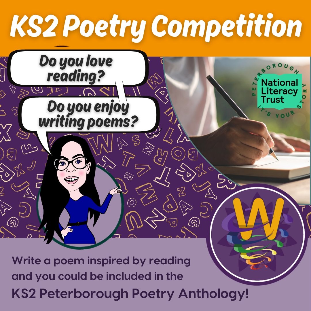 📚✨ 𝐊𝐒𝟐 𝐏𝐨𝐞𝐭𝐫𝐲 𝐂𝐨𝐦𝐩𝐞𝐭𝐢𝐭𝐢𝐨𝐧! ✨📚
We’re excited to be working with the 𝐍𝐚𝐭𝐢𝐨𝐧𝐚𝐥 𝐋𝐢𝐭𝐞𝐫𝐚𝐜𝐲 𝐓𝐫𝐮𝐬𝐭 to invite our KS2 pupils to write a poem inspired by reading!
Your poem could be about:
📖 A character you love
🌍 A magical place from a story
💭 How reading makes you feel
You can write 𝐚𝐧𝐲 𝐭𝐲𝐩𝐞 𝐨𝐟 𝐩𝐨𝐞𝐦 — rhyming, free verse, acrostic, or even a shape poem.
🏆 𝐖𝐢𝐧𝐧𝐢𝐧𝐠 𝐩𝐨𝐞𝐦𝐬 𝐰𝐢𝐥𝐥 𝐛𝐞 𝐩𝐮𝐛𝐥𝐢𝐬𝐡𝐞𝐝 𝐢𝐧 𝐭𝐡𝐞 𝐊𝐒𝟐 𝐏𝐞𝐭𝐞𝐫𝐛𝐨𝐫𝐨𝐮𝐠𝐡 𝐏𝐨𝐞𝐭𝐫𝐲 𝐀𝐧𝐭𝐡𝐨𝐥𝐨𝐠𝐲, featuring poems written by children from across the city.
✏️ 𝐏𝐥𝐞𝐚𝐬𝐞 𝐬𝐡𝐚𝐫𝐞 𝐲𝐨𝐮𝐫 𝐩𝐨𝐞𝐦 𝐰𝐢𝐭𝐡 𝐲𝐨𝐮𝐫 𝐭𝐞𝐚𝐜𝐡𝐞𝐫 𝐛𝐲 Friday 24th April..
We can’t wait to read your amazing ideas! 🌟
.
.
.
#NationalLiteracyTrust #poetrycompetition #ks2poetry #poetryanthology