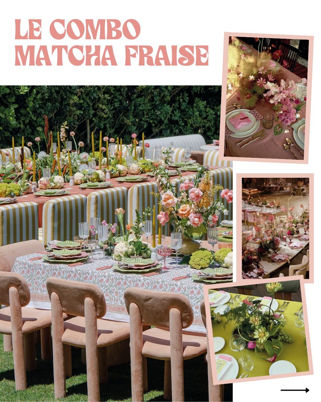 Rose et vert, opposés sur le cercle chromatique… et pourtant irrésistibles ensemble 🌷
Une alliance qui évoque immédiatement la nature, comme celle d’une tulipe en pleine floraison. Des teintes de printemps, douces et fraîches, qui insufflent légèreté et poésie.
Côté nuances, on joue sur une richesse de verts — sauge, chartreuse, menthe ou olive — qui apportent profondeur et naturel. Le rose, quant à lui, se décline du poudré délicat au fuchsia plus audacieux, pour une touche de caractère. En base, un blanc crémeux, comme le Cloud Dancer, couleur de l’année selon Pantone, vient équilibrer l’ensemble avec subtilité.
À découvrir dans Fine Fleur n°12, actuellement en kiosques ✨