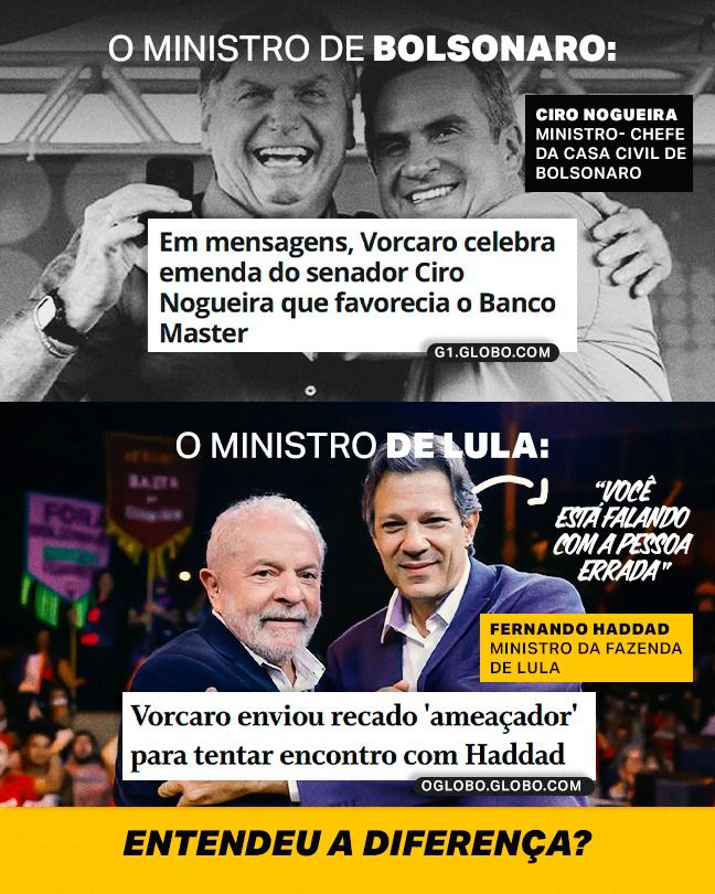 A tranquilidade de ter um ministro que não faz esquema para beneficiar banqueiros e bilionários! Com Haddad não tem jeitinho, nem conversa!
Que diferença né?
