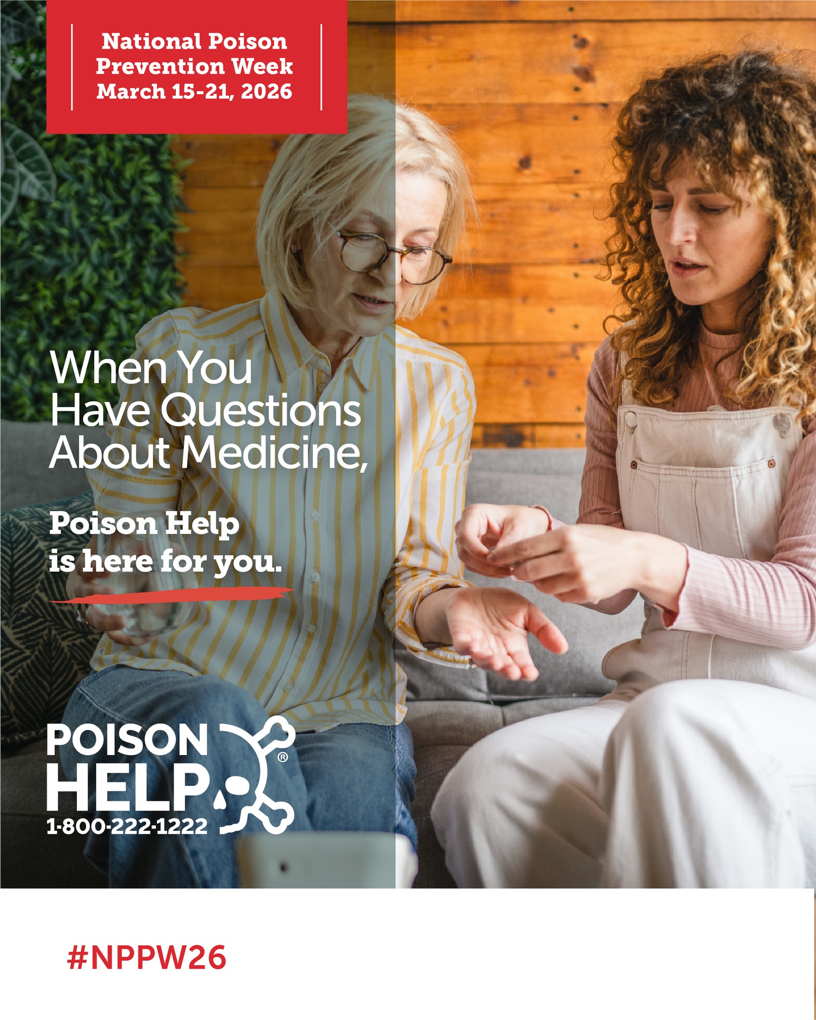 When you have questions about medicine, Poison Help is here for you 💊📞
As part of our youth prevention efforts, we remind families that safe medicine storage matters. Keep all medications locked up 🔒 and out of reach to help prevent accidental poisoning and misuse.
Call 1 800 222 1222 for free, confidential help anytime.
-----------------------------------------------------------------------
Cuando tenga preguntas sobre medicamentos, Poison Help está aquí para ayudarle 💊📞
Como parte de nuestros esfuerzos de prevención juvenil, recordamos a las familias que el almacenamiento seguro de los medicamentos es muy importante. Mantenga todos los medicamentos guardados bajo llave 🔒 y fuera del alcance para ayudar a prevenir envenenamientos accidentales y el uso indebido.
Llame al 1 800 222 1222 para recibir ayuda gratuita y confidencial en cualquier momento.
#NPPW26 #NationalPoisonPreventionWeek #PoisonHelp #MedicationSafety #lockyourmeds #PoisonPrevention #CommunityHealth