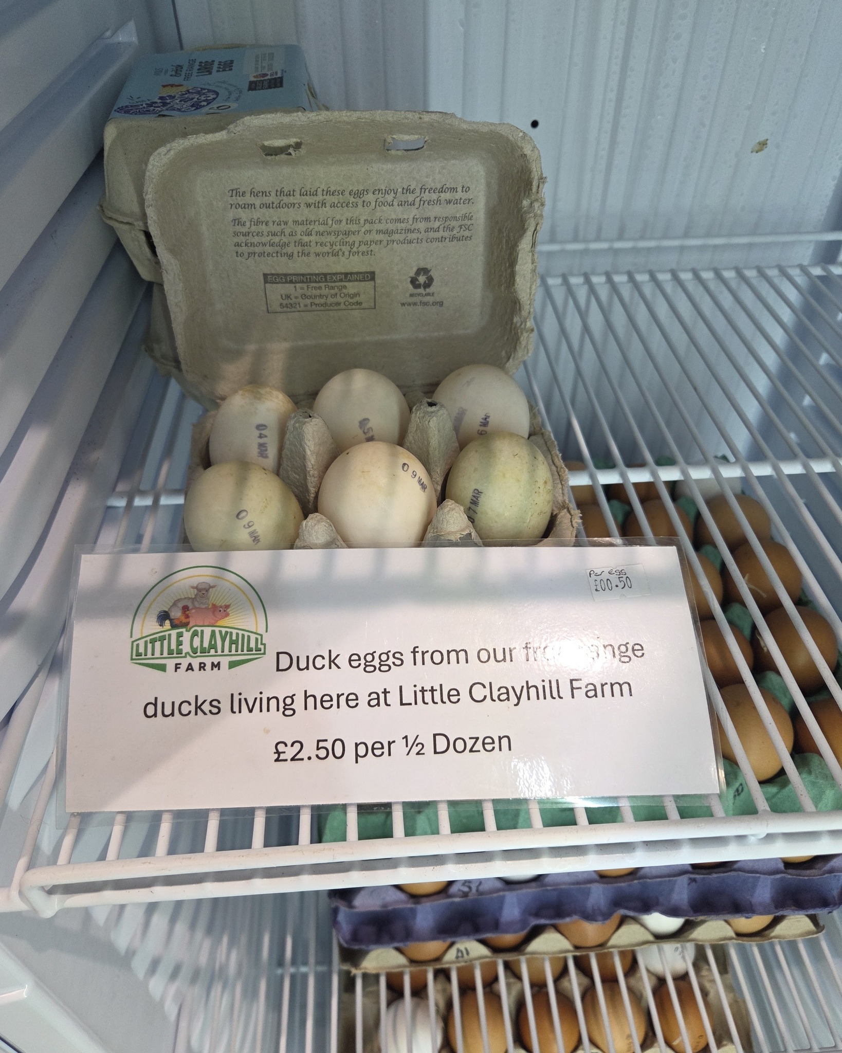 Our ducks have started to lay again so we have a few boxes available in the farm shop now.