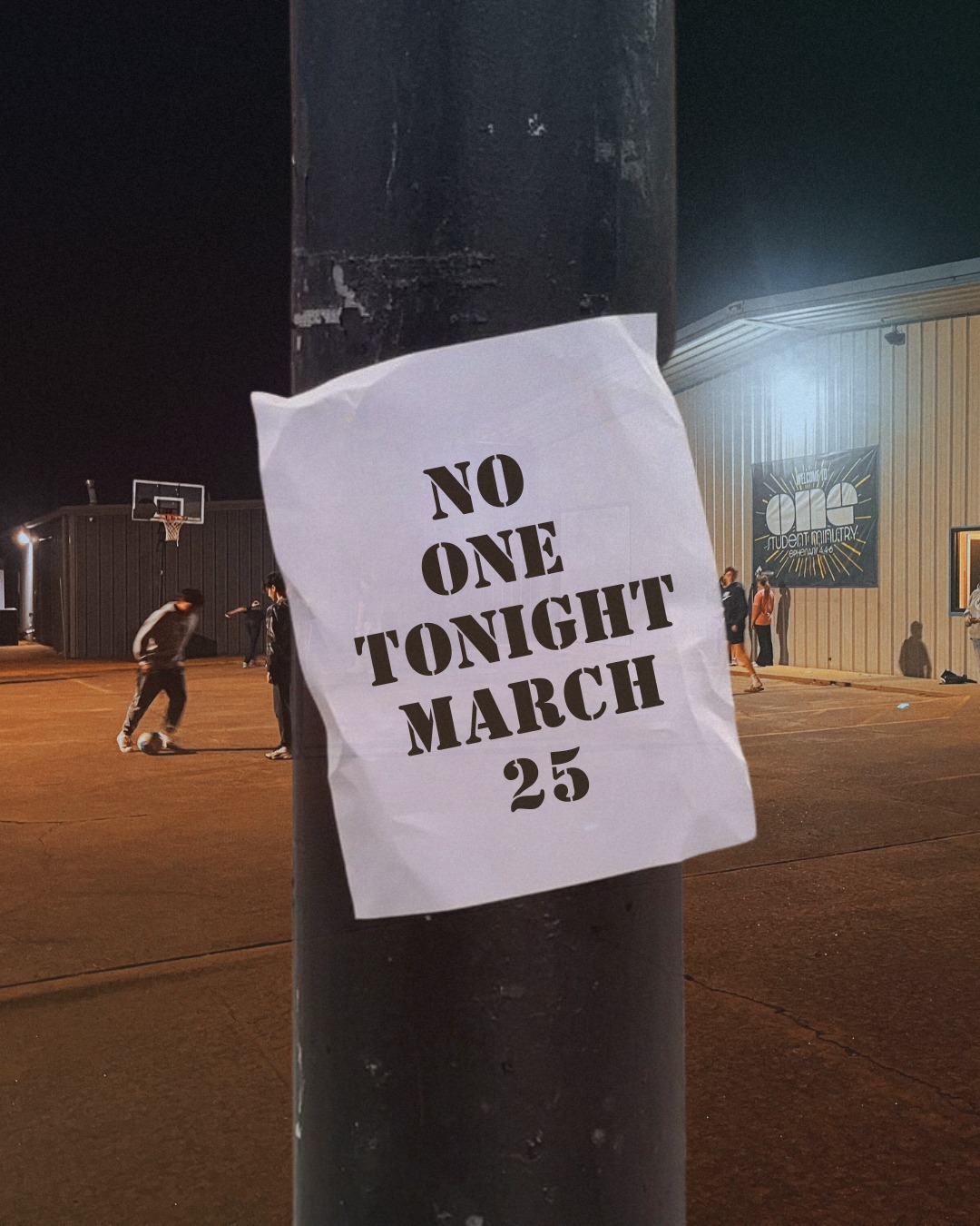 No ONE tonight due to spring break, we will return to our normal schedule next week!