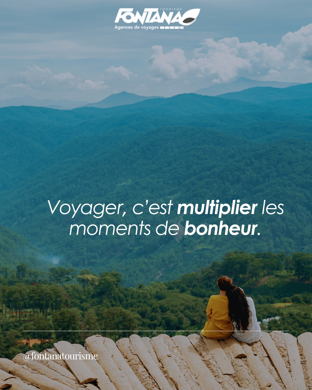 🌞 Aujourd’hui, c’est la Journée mondiale du bonheur !
Chez Fontana Tourisme, nous croyons que voyager est une source inépuisable de bonheur :
- découvrir des cultures nouvelles
- créer des souvenirs en famille ou entre amis
- savourer des moments uniques loin du quotidien
✨ Notre mission : faire de chaque voyage une expérience qui rend heureux.
💡 Conseil du jour : Offrez-vous un moment de bonheur, même petit, et commencez à rêver à votre prochaine destination.
#JournéeMondialeDuBonheur #FontanaTourisme #VoyageSurMesure #VoyagerHeureux #LeMondeAVotreIdee