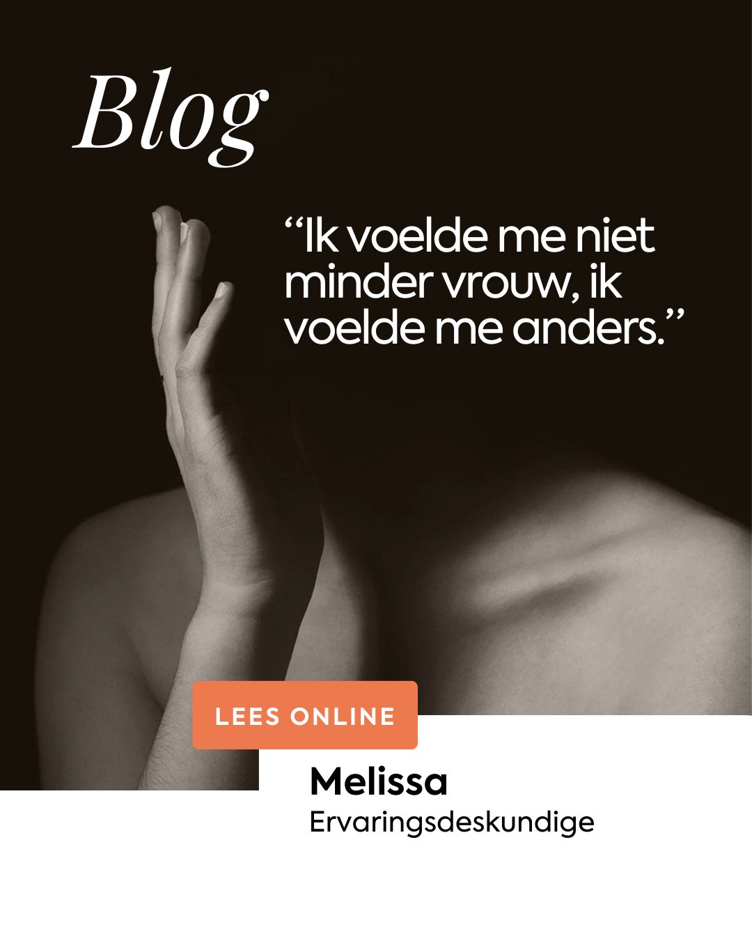 Met maar één borst heb je geen decolleté meer. Het was niet dat ik me er minder vrouw door voelde. Ik voelde me anders. En ik was me er voortdurend van bewust.”
Lees het verhaal van Melissa, die niet één, maar twee diagnoses kreeg, in onze nieuwste blog.
https://www.allemooieborsten.nl/post/kiezen-voor-reconstructie-met-eigen-weefsel
🧡
#allemooieborsten #borstkanker #keuzevrijheid #borstreconstructie #lumbarflap