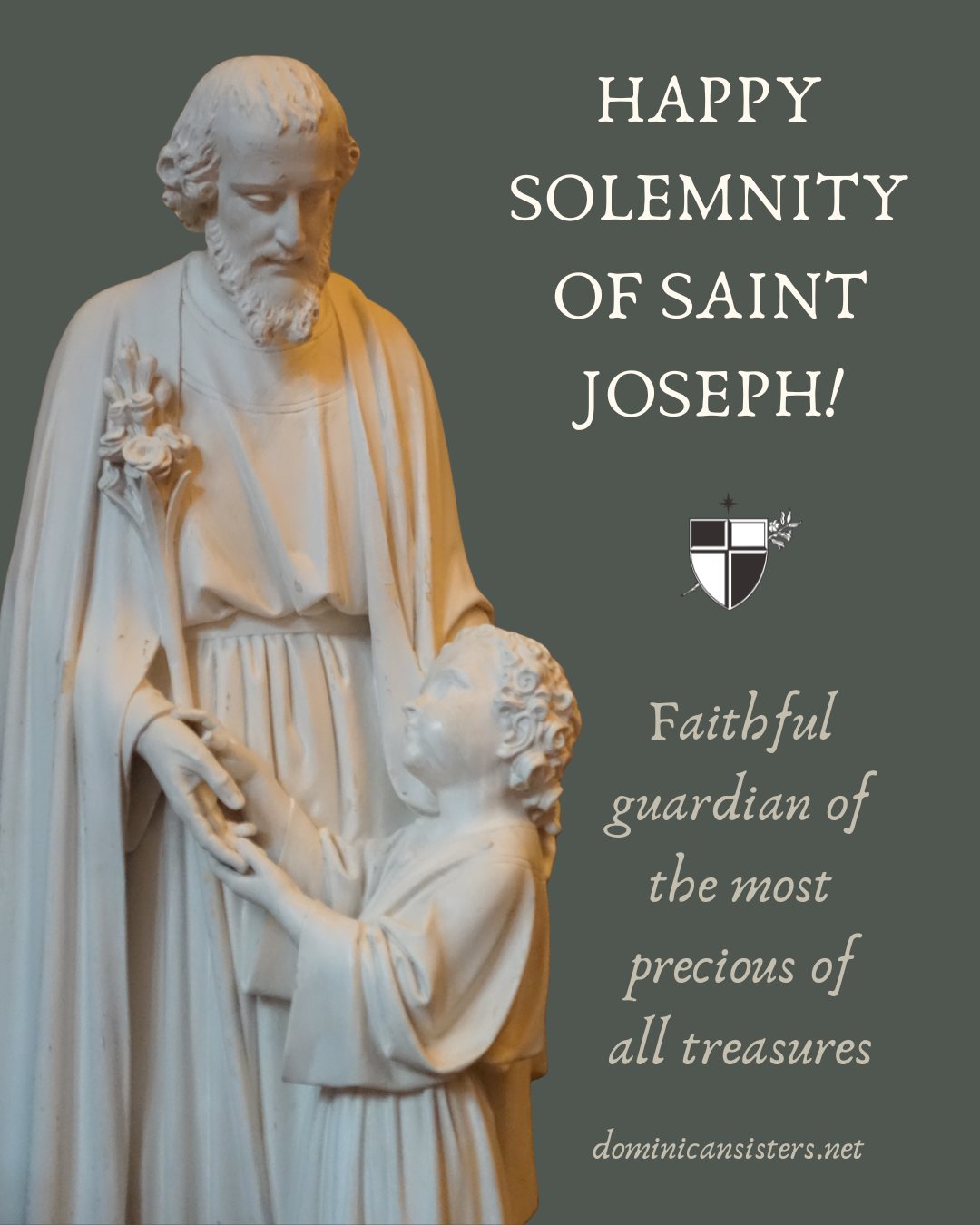 Happy solemnity of Saint Joseph, our beloved patron! We have celebrated first Vespers for the feast, so let the celebrations commence! 😇🥳🙏❤ May StJoseph, who faithfully guarded the Child Jesus and His Mother Mary, grant us his protection and guidance. St Joseph, pray for us!
#stjoseph #happyfeast #solemnity #prayer