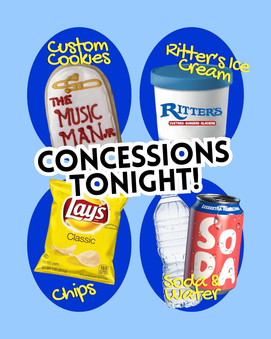 Do you have your tickets yet to The Music Man Jr. ? If the great singing and dancing doesn't reel you in, how about some delicious snacks? Stop by before the show or during intermission to grab a treat!
Grab your tickets at www.tinyurl.com/NorthsideMusicManJr