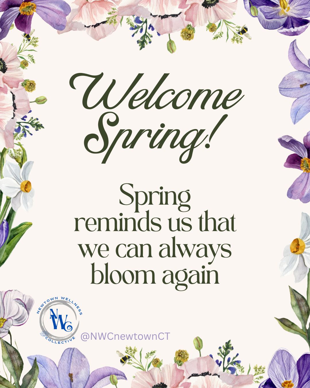 Bloom into balance with us! From meditation & yoga nidra to Reiki, restorative yoga, therapeutic yoga flows, massage and more, we're here to help you blossom! π·πΈπΌ
#happyspring #springequinox #theseasontobloom #bloom #blossomagain #newtownct #sandyhookct #therapeuticyoga #reikihealing #massagetherapy #PNF #yoganidra