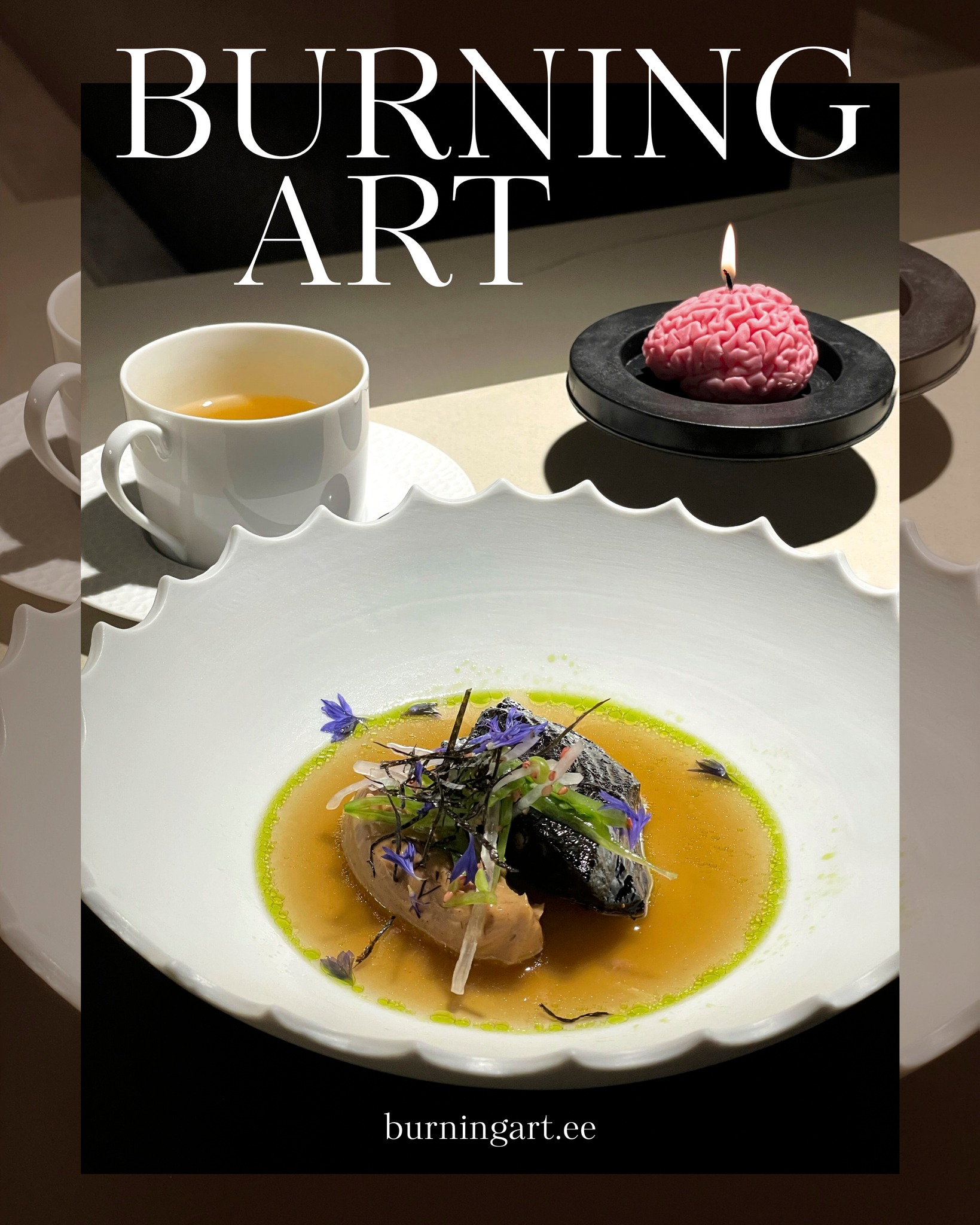 ✨ Eksklusiivne eritellimus restoranile A.JU ✨
Meie küünlad on nüüd nähtaval A.JU restoranis – elegantse ja kõrgetasemelise casual dining’i interjööris. 🕯️🤍
Eriliselt selle restorani jaoks lõime küünlad aju kujul, mis peegeldavad A.JU kontseptsiooni:
Aju suudab juhtida kõike – maitseid, tundeid, mõtteid. Aju on tõeline müsteerium, mille jõud ja võimekus on lõputud.
Meie küünlad toovad ruumi nii visuaalset ilu kui ka kontseptuaalset sügavust, muutudes dekoratiivseks ja mõtlemapanevaks detailiks igas lauas.
🕯️ Täname @ajuresto võimaluse eest saada osaks teie ainulaadsest esteetikast.
🎁 burningart.ee
-
✨ Exclusive Custom Order for Restaurant A.JU ✨
Our candles are now featured at A.JU, an elegant and high-end casual dining restaurant in Tallinn. 🕯️🤍
Especially for this restaurant, we created brain-shaped candles that reflect A.JU’s concept:
The brain can control everything - tastes, emotions, thoughts. The brain is a true mystery, with endless power and potential.
Our candles bring both visual beauty and conceptual depth to the space, becoming a decorative and thought-provoking detail on every table.
🕯️ We thank @ajuresto for the opportunity to become a part of your unique aesthetic.
🎁 burningart.ee
#burningart #ajuküünlad #skulptuurküünlad #restoranTallinnas #ajukunst #käsitööküünlad #küünlavalgus #eestibränd #interjööridisain #kunstjaelegants