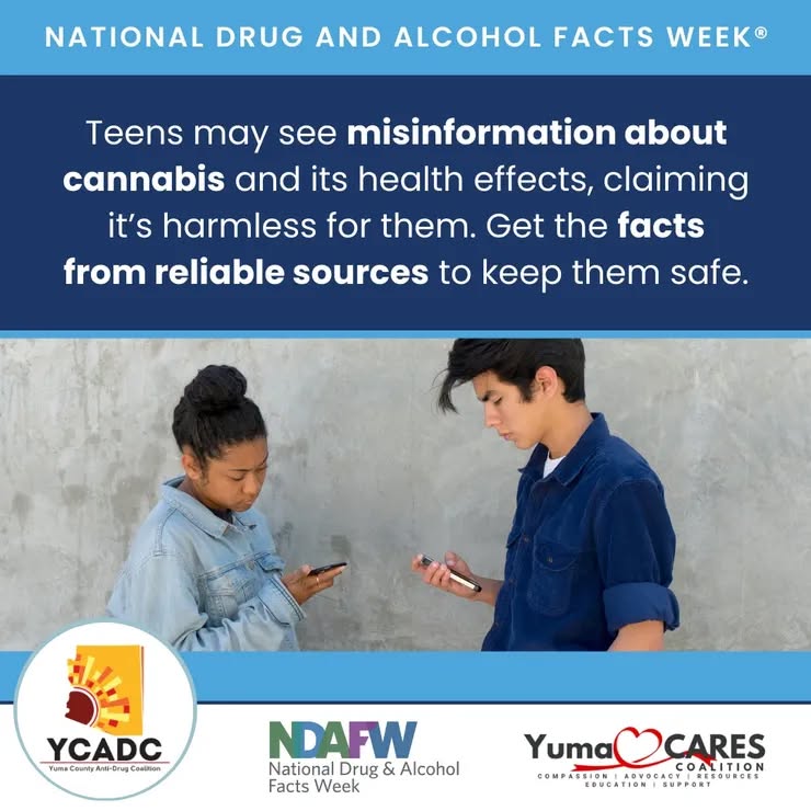Not everything teens see online is accurate, especially when it comes to cannabis and its effects on health.
As adults, we have the opportunity to guide honest conversations, share facts from reliable sources, and help young people make informed and healthy decisions.
This National Drug and Alcohol Facts Week, let’s keep showing up, speaking up, and supporting our youth.
#NDAFW #PreventionMatters #CannabisFacts #SupportYouth #CommunityCare