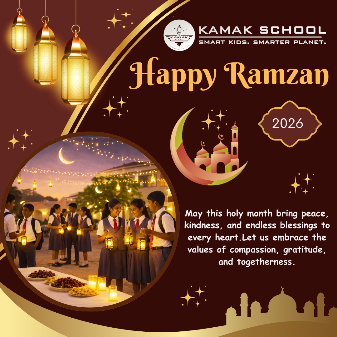 May this blessed Ramzan fill every heart with kindness, peace, and endless love 🌙✨
Let us share, care, and spread joy just like our little ones do every day.
Wishing you and your family a warm and beautiful Ramzan 💫
#HappyRamzan #KindnessMatters #RamadanBlessings #SpreadLove #PeacefulRamadan #KamakSchool #LittleHearts #RamzanVibes #TogetherInJoy #blesse#spread
Ramzan wishes, kindness message, peaceful Ramadan, school celebration, kids happiness, sharing love, gratitude, festive spirit, cultural values, warm wishes