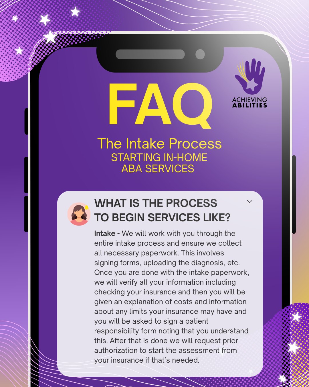 Wondering how to start ABA services? 🧩 It all begins with Intake!
We know the process can feel overwhelming, so our team is here to guide you every step of the way. During intake, we help you:
✔️ Gather and sign all necessary paperwork
✔️ Verify your insurance & clearly explain any costs
✔️ Request the prior authorization needed for your assessment
We handle the heavy lifting so you don't have to! Ready to get started? Click the link in our bio to connect with us today. 👇
#ABATherapy #InHomeABA #AutismSupport #ParentResources