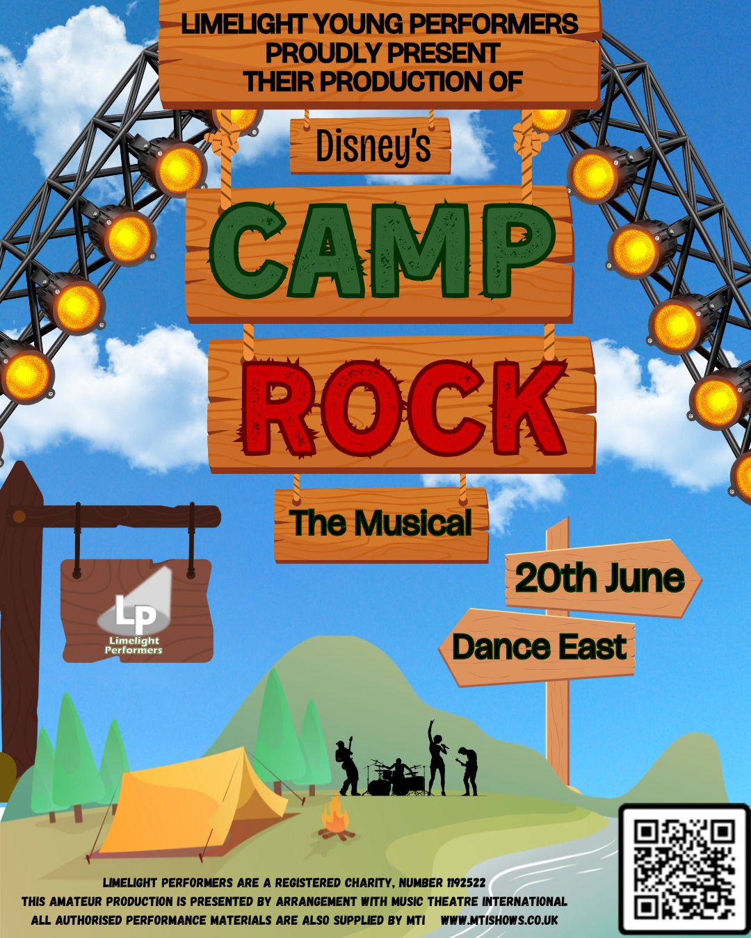 📢Listen Up Campers! ⛺
Tickets for Disney’s Camp Rock are officially ON SALE! 🔥
Join Limelight Young Performers on 20th June at DanceEast for a high-energy show packed with iconic songs, incredible talent, and all the camp spirit you can handle. Whether you're Team Mitchie or Team Shane, this is one summer you won’t want to miss!
🗓️: 20th June 2026
📍: @danceeast
🎟️: https://www.danceeast.co.uk/performances/camp-rock-the-musical-limelight-performers/
#CampRock #ThisIsRealThisIsNow #LimelightYoungPerformers #limelightperformers #TicketsOnSale