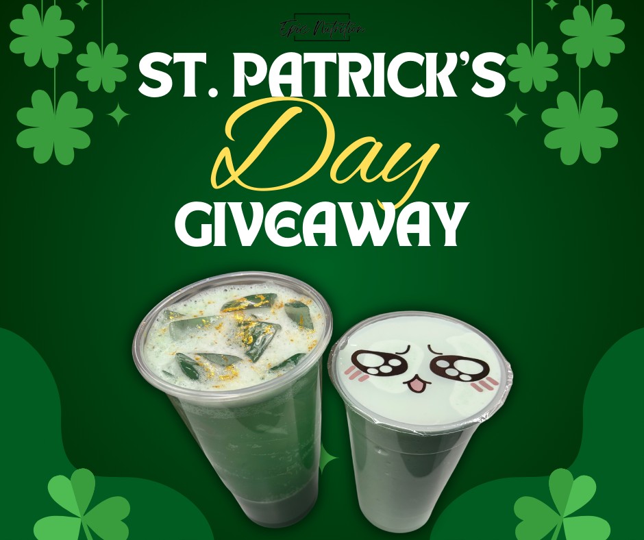 ☘️✨ **ST. PADDY’S DAY GIVEAWAY ✨☘️
Epic Fam… it’s time to get a little LUCKY 💚🌈
We’re bringing all the festive vibes with a St. Patrick’s Day giveaway that’s pure gold at the end of the rainbow ✨
🎁 ONE lucky winner will receive:
👉 A FREE Tea of your choice 🍀
👉 A festive tumbler to sip in style 💚🥤
🌟 HOW TO ENTER:
✔️ Like this post
✔️ Make sure you’re following our page
✔️ Tag your top 3 lucky charms (aka your go-to Epic besties) ☘️
✔️ & Comment “FEELING LUCKY” to enter 💚
📅 Winner will be announced on Friday, March 20th (which also happens to be the first day of SPRING!!!)
Whether you’re chasing rainbows or just need a little pick-me-up… we’ve got the EPIC energy to keep you going 🌈✨
May your drinks be cold, your vibes be high, and your luck be STRONG 🍀💚
NOTE: Winner must be present and willing to have their picture taken for social media. 📸