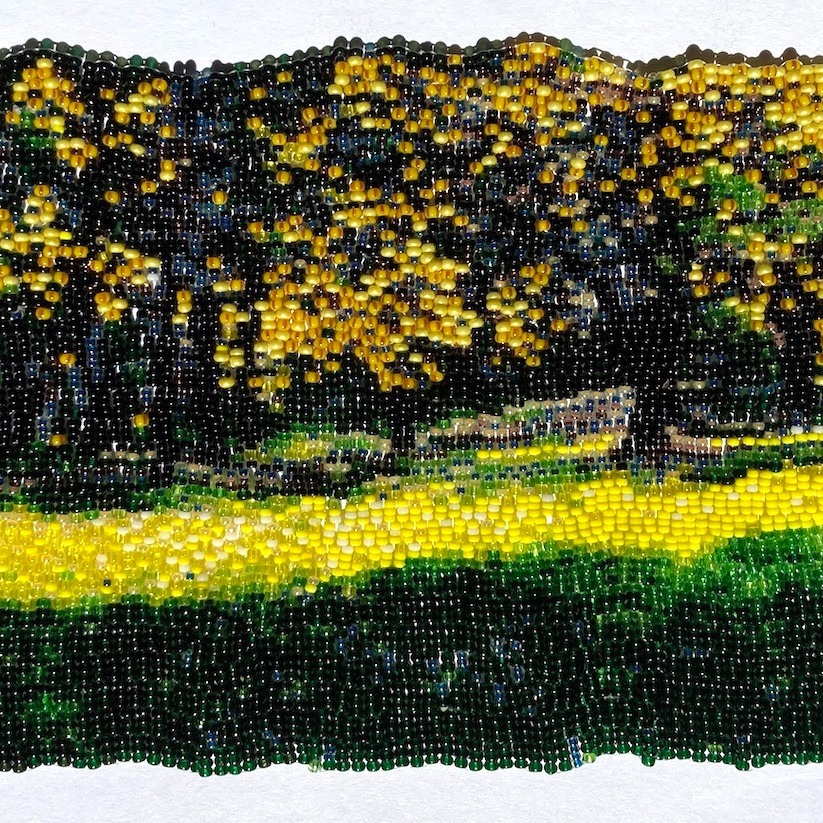 @jessica.kincaid
"My painterly beaded pieces depict the imagery of dreams and natural scenery, capturing the sunlight in the moment."
See Jessica Kincaid's work in the (un)Focused show @kcartistscoalition May 15-July 3