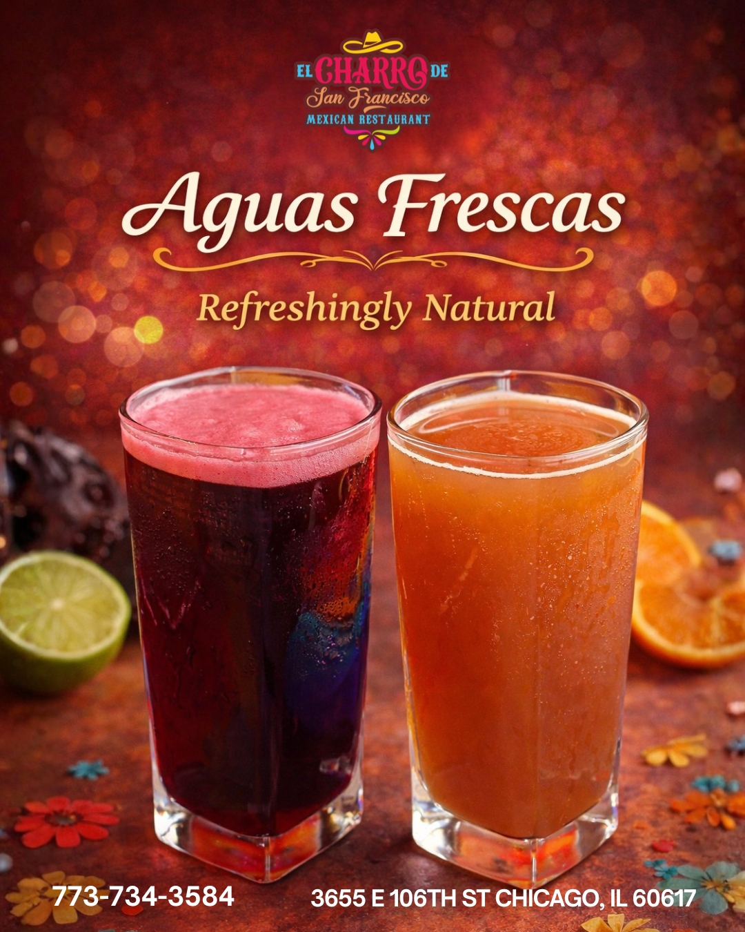 🥤✨ Fresh, natural, and made to refresh every craving.
Nothing hits better than a cold, homemade agua fresca… bursting with real fruit flavor and the perfect sweetness in every sip. 🍊🍓
📍 Visit us at 3655 E. 106th St., Chicago, IL 60617 (773) 734-3584
⏰Daily: 9:00 am -10:30 pm
Síguenos y entérate de todas nuestras noticias: https://linktr.ee/elcharro3655
#AguaFresca #elcharrodesanfrancisco #chicagorestaurant #tragos #fresh