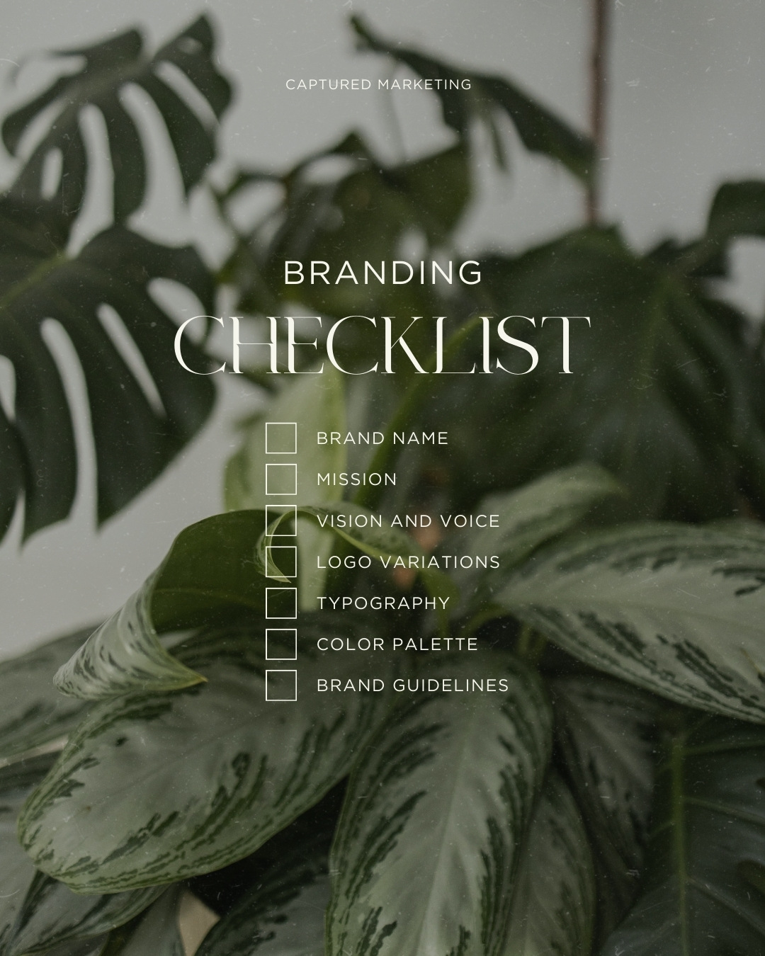 Not all designers are created equal (especially the "designer" you call Chat GPT).
When you choose to work with Captured, you get so much more than a logo design. We'll do a deep dive into your vision for the brand. The purpose and your "why" and make sure that shows in the visual identity of your brand.
When you book a branding design package with Captured Marketing, you get all logo files and variations, fonts, color palette and hex codes and a full brand guideline that outlines ALL of it. Then you can move forward with confidence in your brand.
I'm now booking branding design clients and I'd love to help you.