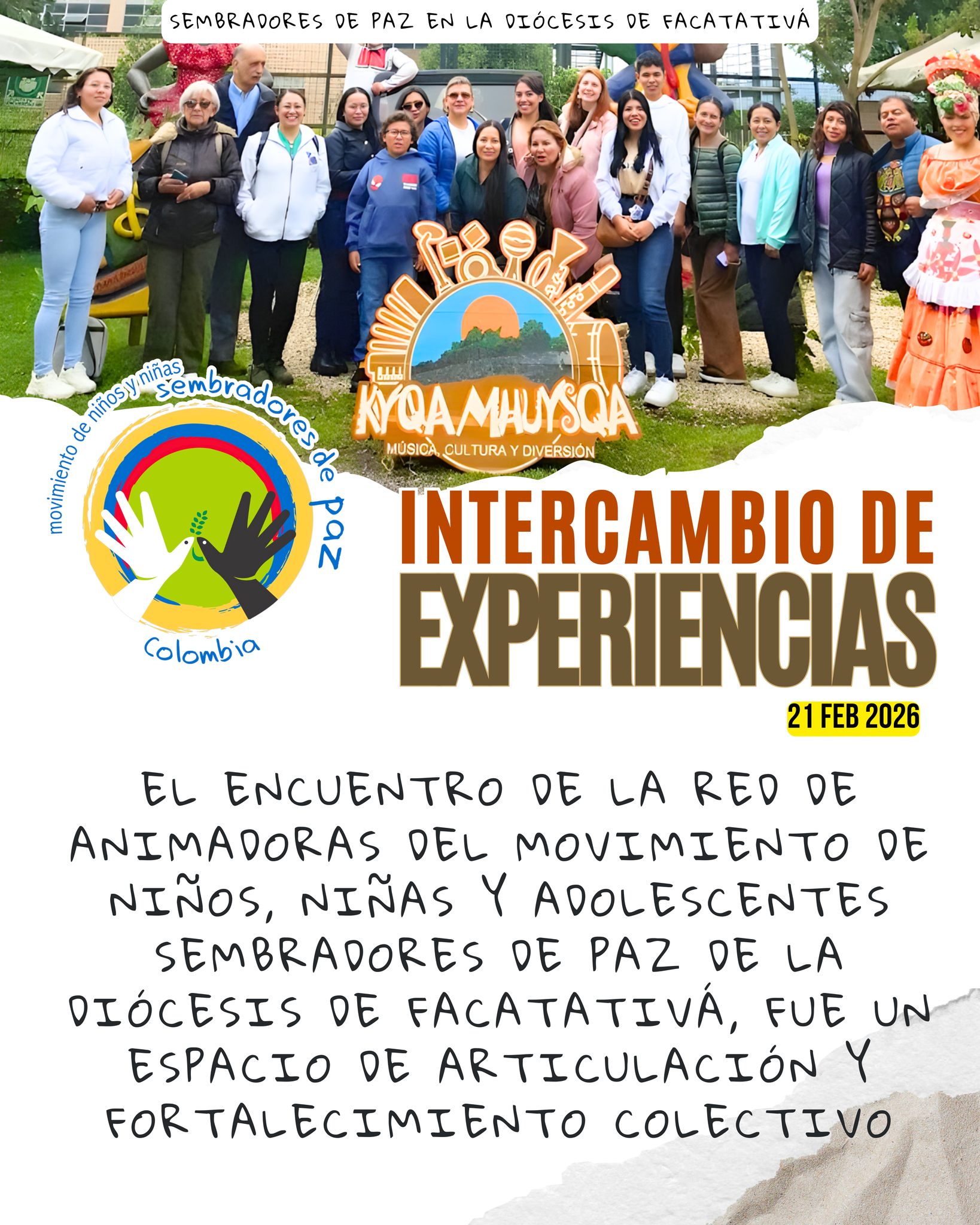 #sembradoresdepazyreconciliacion es acompañado en la @diocesisdefacatativa62 por FICONPAZ con el apoyo de @usccbespanol.
#sembradoresdepaz
#sembradoresdepazficonpaz
#sembradoresdepazfacatativá