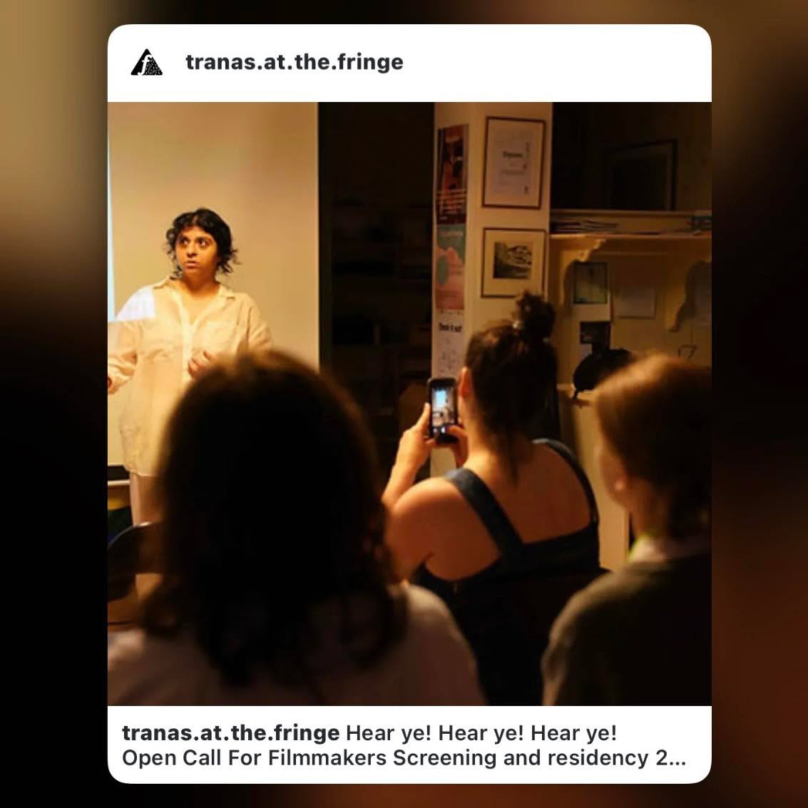 Shared post from @tranas.at.the.fringe :
---
" Hear ye! Hear ye! Hear ye!
Open Call For Filmmakers Screening and residency 2026, deadline April 1st
A joint project between Kultivera and Kulturutveckling, Region Jönköpings län "
---