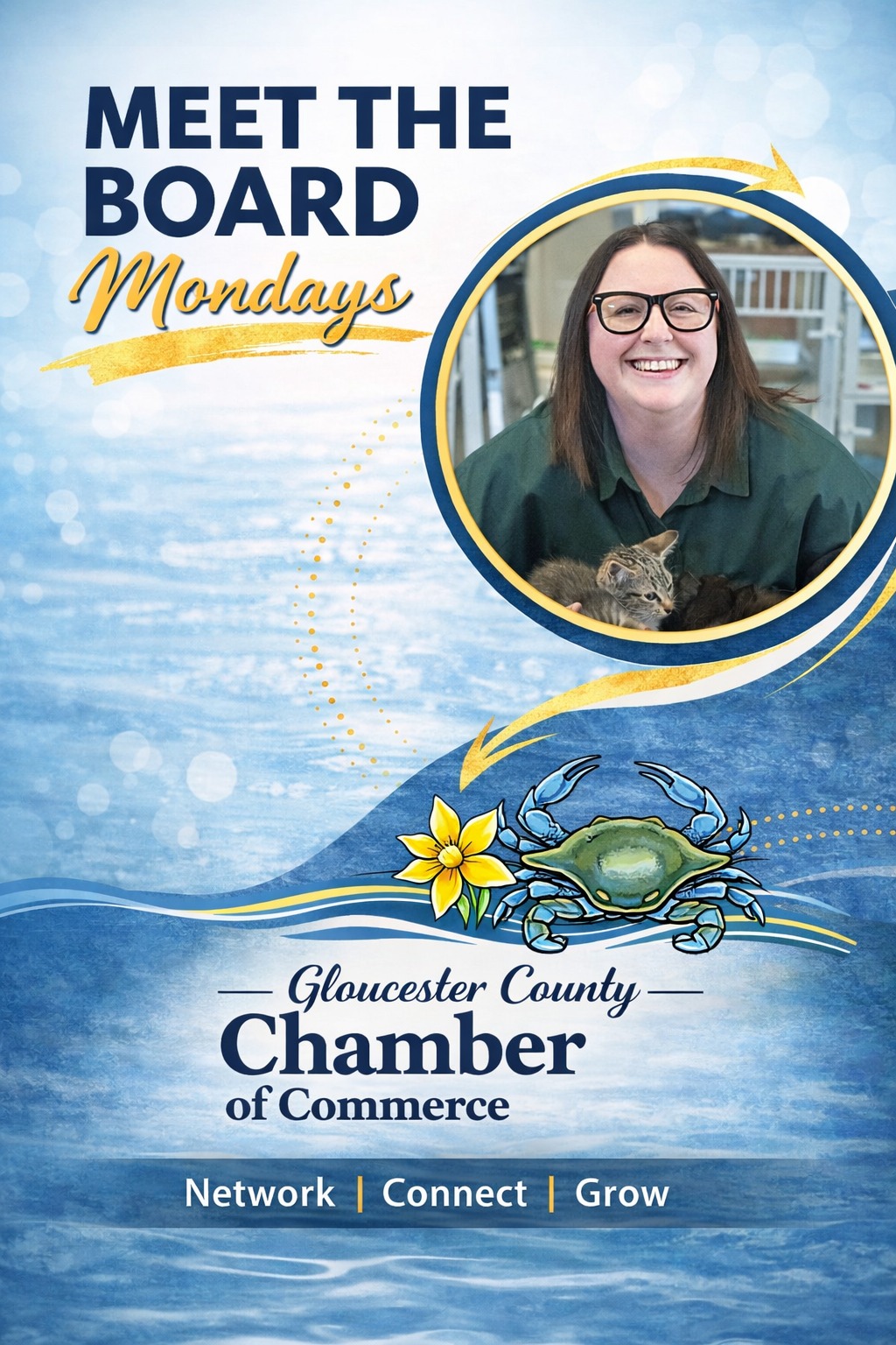 🌟 Meet the Board Monday! 🌟
This week, we’re excited to introduce Caitlin Donnelly!
Caitlin proudly serves on the Gloucester County Chamber of Commerce Board and is passionate about supporting initiatives that strengthen our local business community.
As the Communication & Development Manager at the Gloucester Mathews Humane Society, Caitlin focuses on community engagement, fundraising, and sharing meaningful stories that connect people to their mission. 🐾
She is dedicated to building relationships, supporting local organizations, and helping our community grow and thrive. Through her involvement with the Chamber, Caitlin enjoys collaborating with other leaders who are equally committed to making a positive impact.
👏 Thank you, Caitlin, for all you do for our community!
#MeetTheBoardMonday #GloucesterVA #ChamberStrong #CommunityLeadership