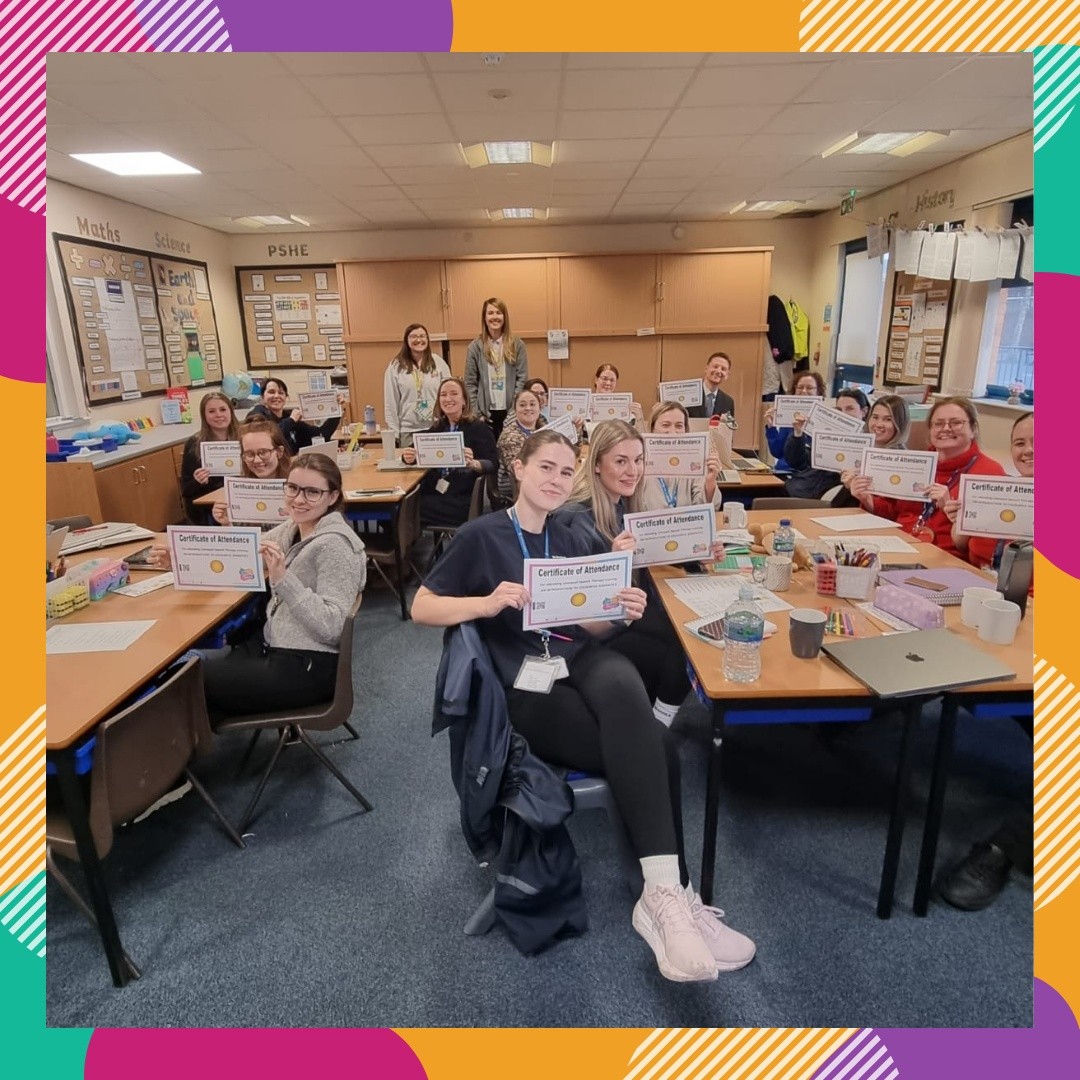 Roz and Sophie recently delivered a twilight training session in one of our wonderful partner schools, all about Colourful Semantics and how staff can use this approach with the children they support 🧡💛💚🩵🤎
It was fantastic to work with such an enthusiastic group, and we were especially delighted that even the Head Teacher got stuck in too! 🙌
There were lots of valuable discussions around how this approach could be embedded across the school, and Roz is looking forward to continuing to work alongside the team as they implement it to support the development of children’s spoken and written language skills 🥰
#liverpoolspeechtherapy #speechtherapy #colourfulsemantics #slcn #colourfulsemanticstraining