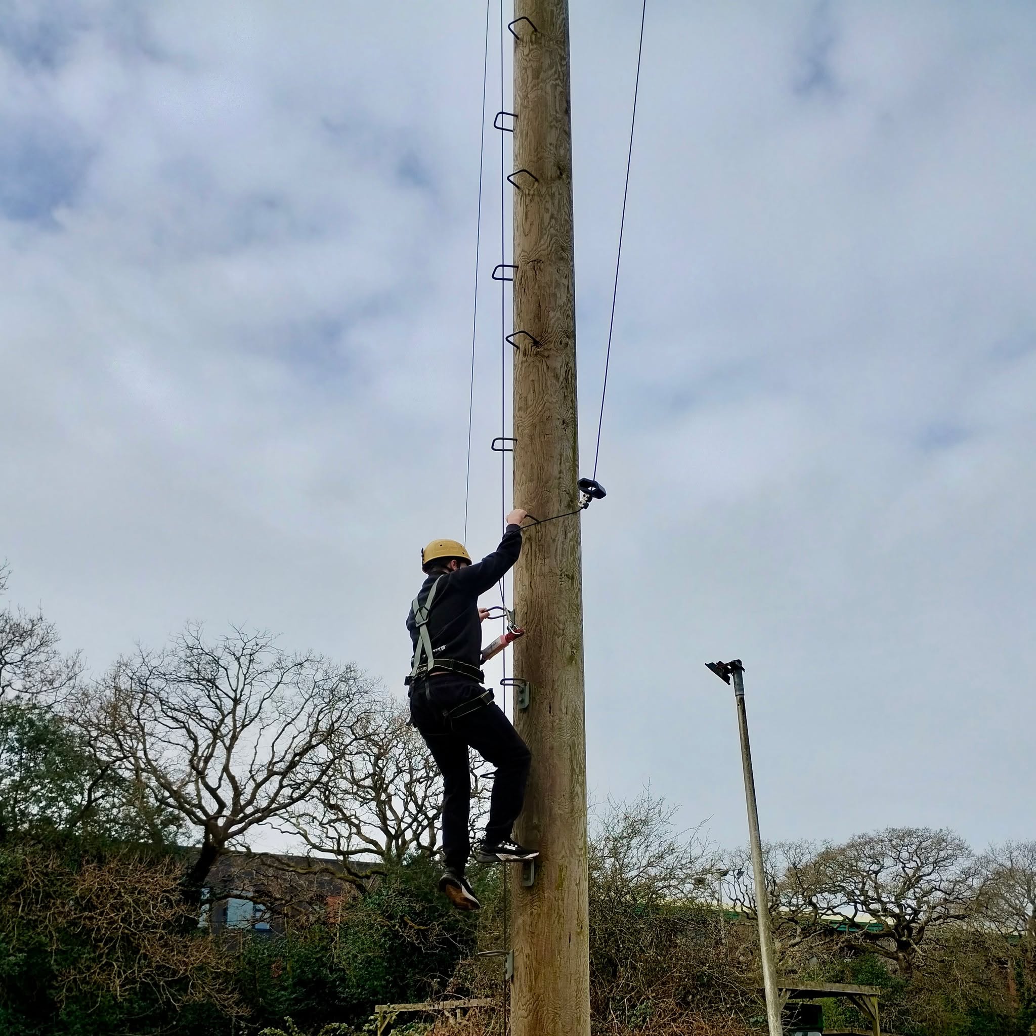 Our Key Stage 3 students have been pushing themselves to the limit as they have participated in the Power Fan at Butcher's Coppice! This white-knuckle experience sees students climbing to the top of a tower and jumping off Mission: Impossible style in a controlled descent. Great bravery, everyone!