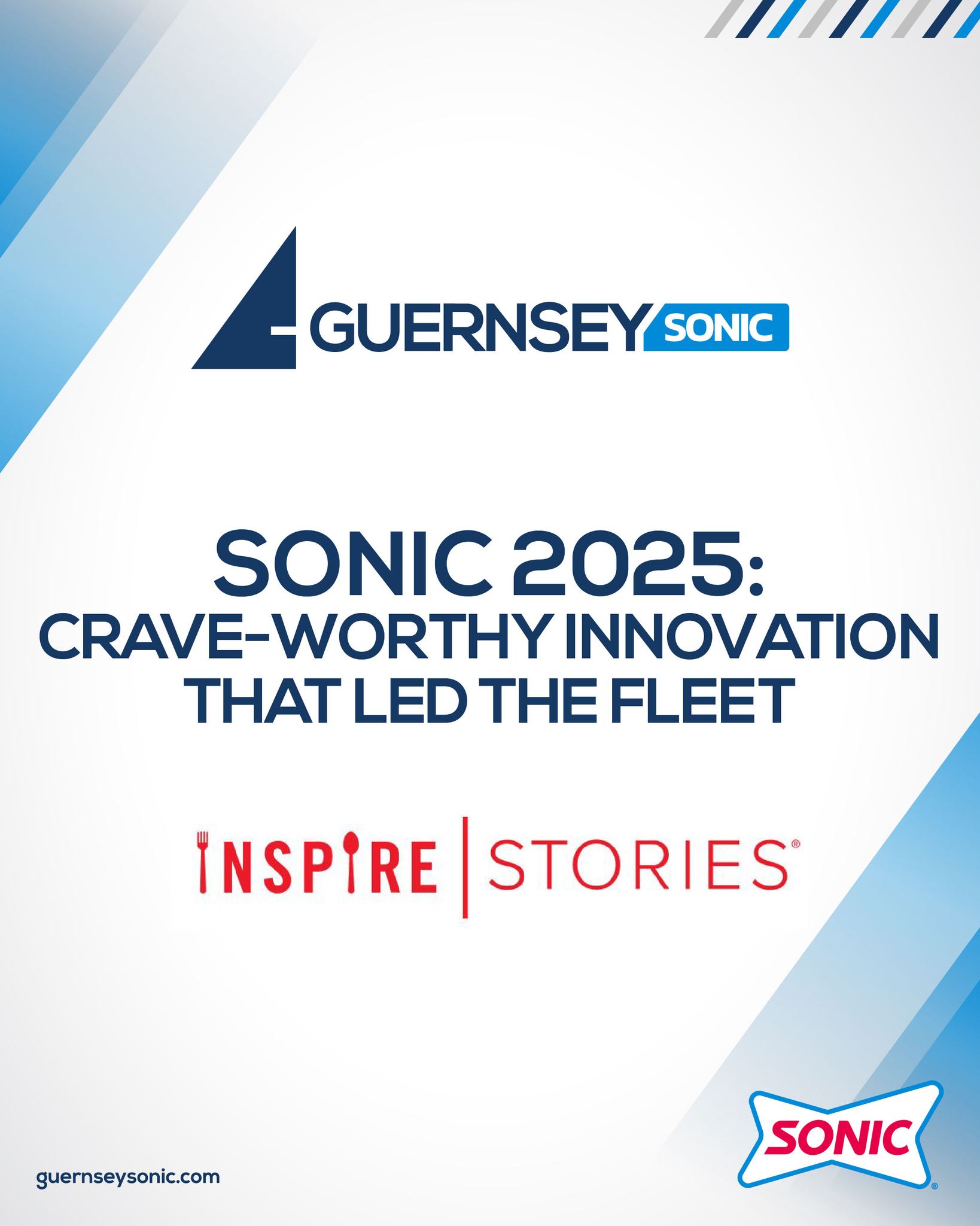 2025 was a standout year for SONIC: driven by crave-worthy innovation, iconic drinks, and teams delivering excellence every day.
From the SONIC Smasher and Smashional campaigns to custom drinks guests couldn’t stop ordering, the brand stayed full speed ahead. Add in value offers, training competitions, and hospitality excellence, and it’s clear why SONIC continues to lead.
At Guernsey Sonic, we’re proud to operate within a brand that keeps raising the bar.
📖 Read the full Inspire story and see how SONIC made waves in 2025: https://stories.inspirebrands.com/inspire-in-2025-celebrating-new-menus-milestones/
#GuernseySonic #SonicDriveIn #SonicEats #SonicDrinks #BrandMomentum #MakingWaves #HospitalityLife 🥤