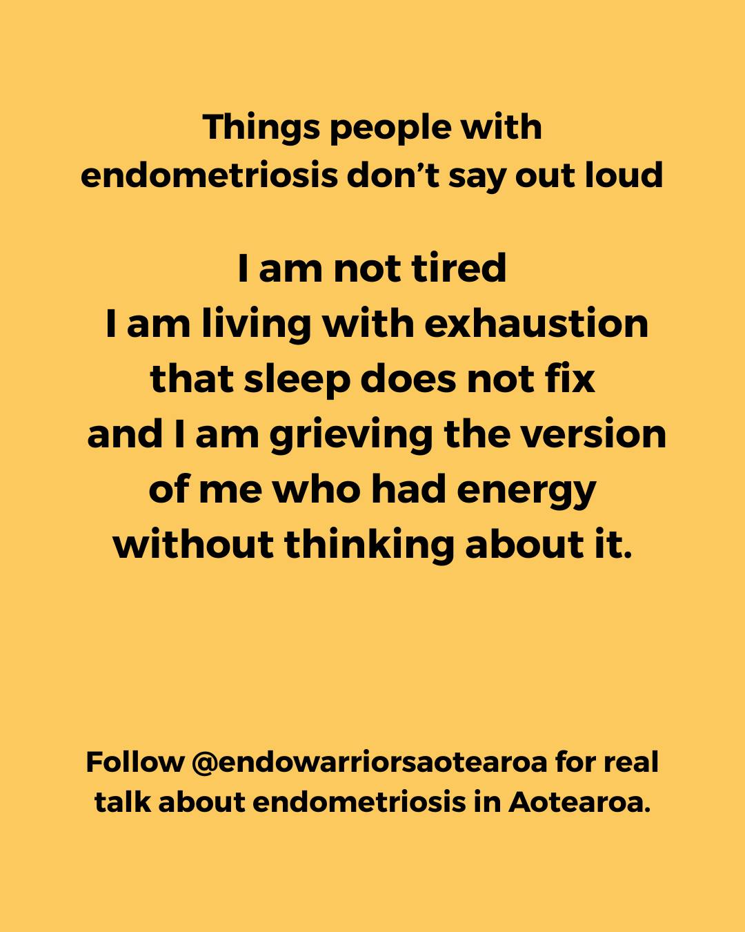 There is a difference between being tired and being chronically unwell.
This is the kind of exhaustion that sits in your bones.
The kind that sleep does not fix.
The kind that makes you grieve the version of yourself who could just… go.
If you’ve ever felt guilty for resting, this is your reminder:
You are not lazy. You are managing a chronic illness.
#endometriosis #endowarriors #chronicillness #invisibleillness #endometriosisawareness