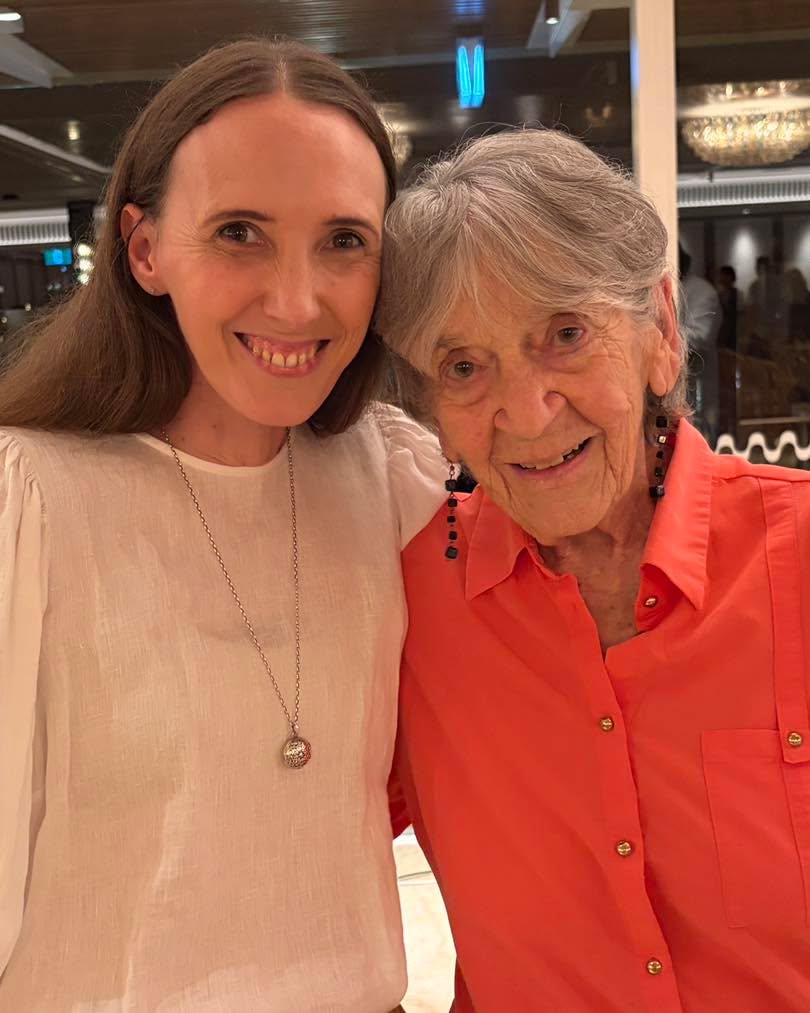 Two of our authors meet at the Thomas Keneally Oration, the opening event of the manlywritersfestival. Anna Dombkins (left), author of ‘Home, Forever’ which is launched on Sunday, and 97yo Natalie Scott , author of ‘A Secret Grief’. See Natalie on Saturday at 4pm, and Anna on Sunday at 4pm.