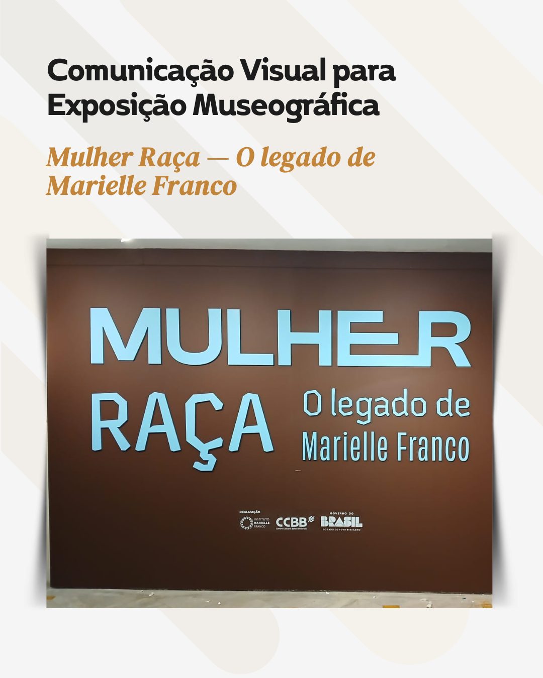 A comunicação visual também é responsável por contar histórias.
Neste projeto, a Arrematte foi responsável pela execução da ambientação expositiva da mostra sobre o legado de Marielle Franco, transformando o espaço em uma experiência imersiva e informativa.
Foram desenvolvidas soluções completas de impressão e aplicação em grande formato, painéis curatoriais, organização de acervo visual e padronização da comunicação ao longo de todo o percurso da exposição.
Cada detalhe foi pensado para garantir clareza na informação, coerência visual e impacto na experiência do público.
Projetos institucionais exigem precisão técnica e sensibilidade na execução. É isso que entregamos.
#ComunicaçãoVisual
#ProduçãoVisual
#RioDeJaneiro
#MarielleFranco
#Arrematte