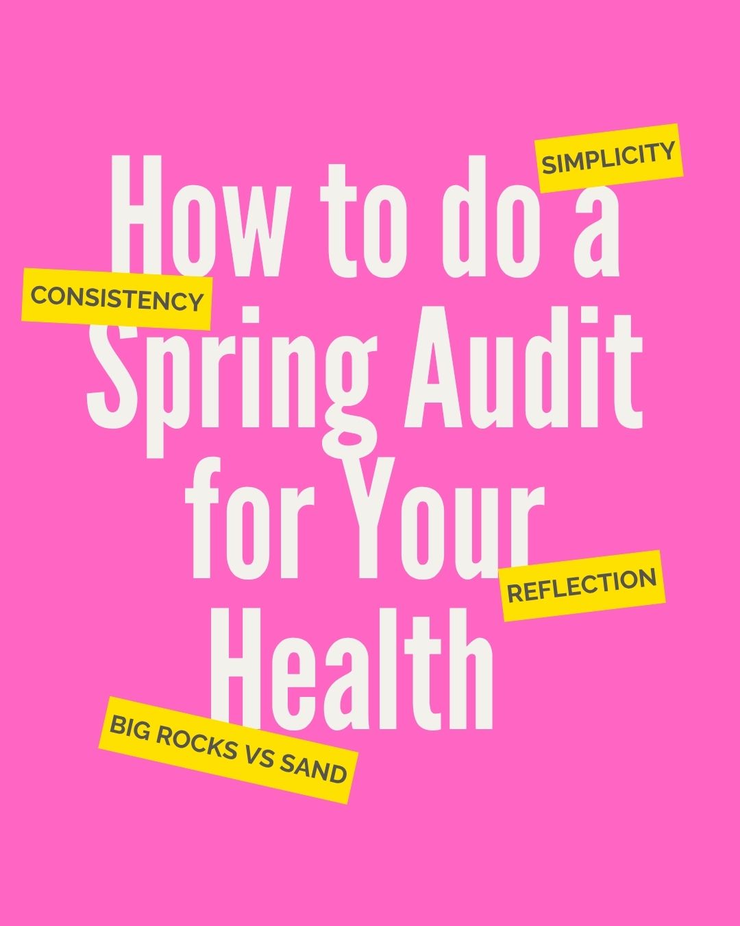Before you add anything new to your routine this season, try a spring audit instead.
Ask yourself: Am I actually doing the basics consistently?
Not perfectly. Not all at once. Just consistently enough to create momentum.
✔ Eating enough protein
✔ Moving your body with intention a few times a week
✔ Getting to bed at a reasonable time
✔ Following through on the plan you already have
I know they're not flashy, but these are the things that make the biggest difference.
#womenshealth #menopause #perimenopause #springaudit #lessismore
