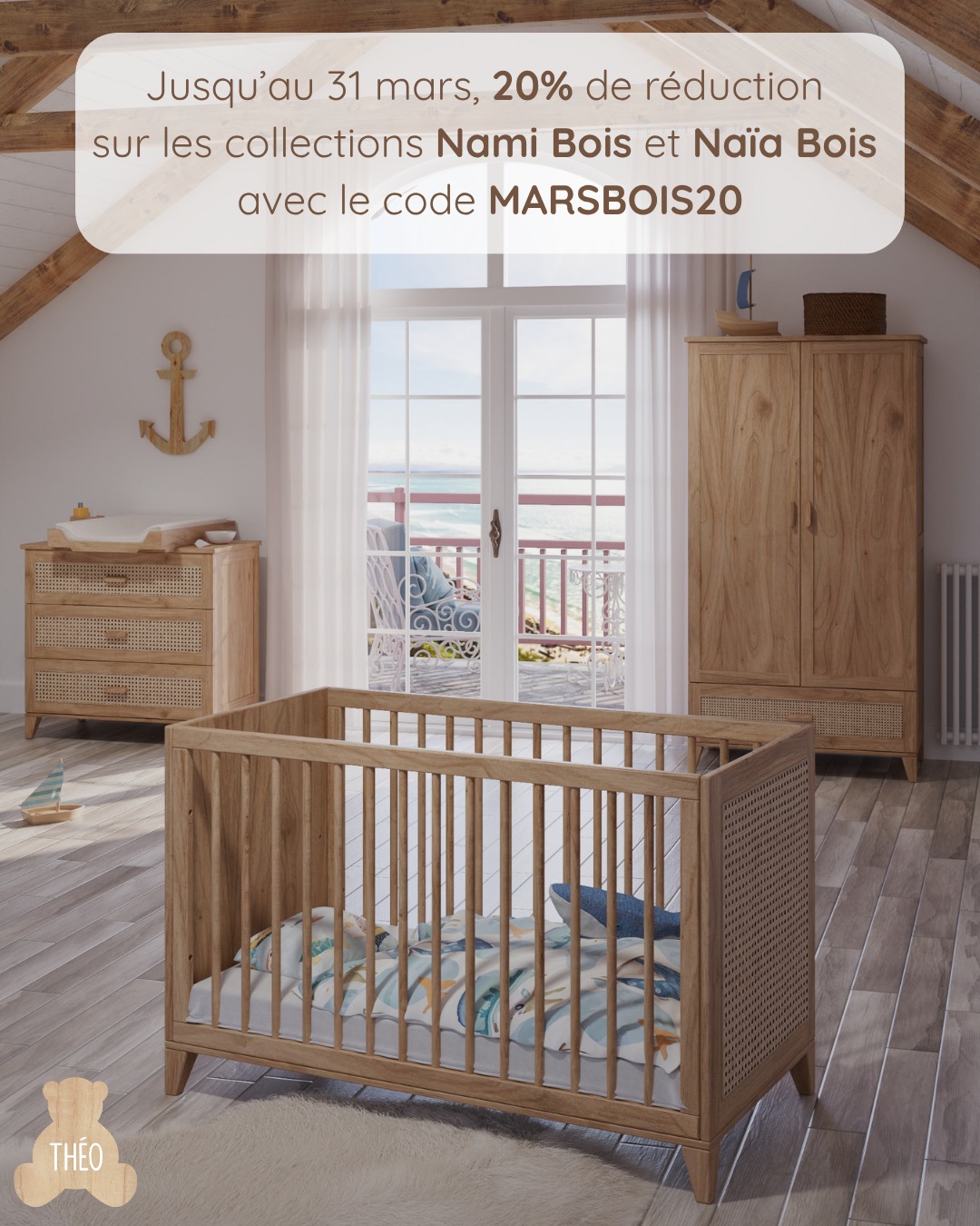 Plus que quelques jours pour en profiter ✨
Jusqu’au 31 mars, bénéficiez de -20% sur les collections Nami Bois et Naïa Bois 🌿
Des chambres Théo-Bébé, en bois véritable, durables et évolutives pour accompagner bébé pendant des années.
Code promo : MARSBOIS20
Offre valable jusqu’au 31 mars seulement
#ConfortBébé #chambreBebe #litevolutif #mobilierdurable #chambrebebe #theobebe #MateriauxNaturels #ChambreBébé #BébéConfort #DécoNaturelle