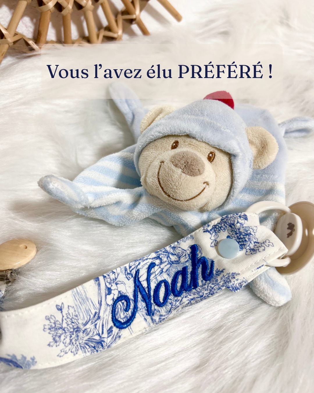 💞 Ce modèle d'attache tétine personnalisé, vous le choisissez encore et encore !
Pourquoi ?...
Peut-être pour son détail unique, sa simplicité ou sa praticité ? ...
C’est devenu un best-seller…Et je comprends pourquoi. 😉
👉 Dites-moi en commentaire si vous faites partie de la team "attache tétine personnalisé en toile de jouy " !?...
.
.
.
#toiledejouy #cadeaunaissancepersonnalisé #surmesure #southoffrance