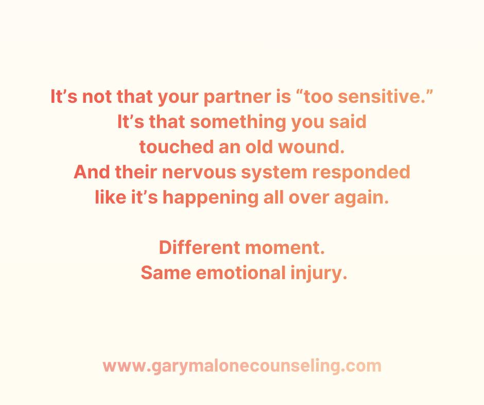 Most arguments aren’t about what was just said.
They