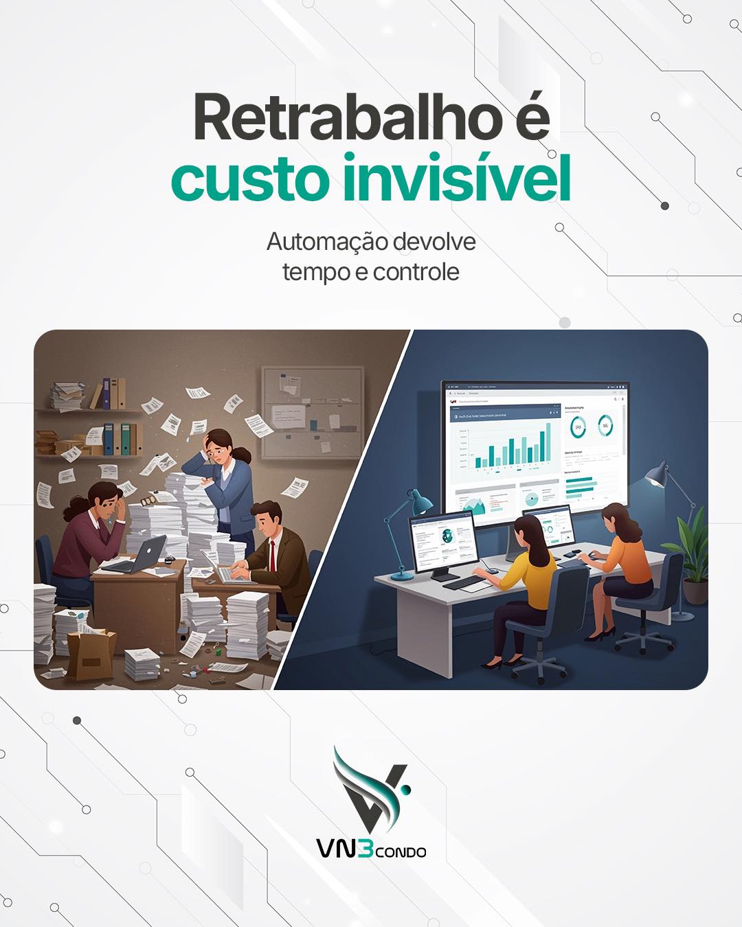 Quando tudo vira exceção, a equipe vive apagando incêndio: autorização confusa, comunicação espalhada, versões diferentes do mesmo fato.
.
Automação é método: regra clara, validação e registro para a rotina funcionar mesmo quando as pessoas mudam.
.
Se você quer organizar a operação do seu condomínio, converse
com um consultor!
.
.
.
#automacao #gestaocondominial #sindico #condominios