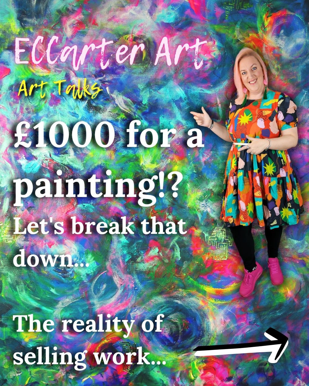 Ever wondered where the money actually goes when you buy artwork?👩🎨
It’s easy to see a price and think it’s expensive — but behind the scenes its a different story.
What’s left is often much less than people expect.
For me, each piece is also deeply personal and intentional. Its a piece you get to keep for a lifetime.
Supporting artists means supporting real people, real time and real energy. It means you are putting food on the table and supporting someone's dream.
And for those who have supported me emotionally and physically - I am eternally grateful as I can now fling more paint around for a while!🎉
----------------------------------------------------------------------------------------------
Thank you to all those people who have ordered a spirit and energy painting from me. The 50% off offer is still on (£60) until the end of the show (18th April).
www.eccarterart.com/spirit or DM
Hartlepool Art Gallery open
Tues - Sun - 10am - 4pm
#buyart #artforall #heirloom #celebrateartists #artreality