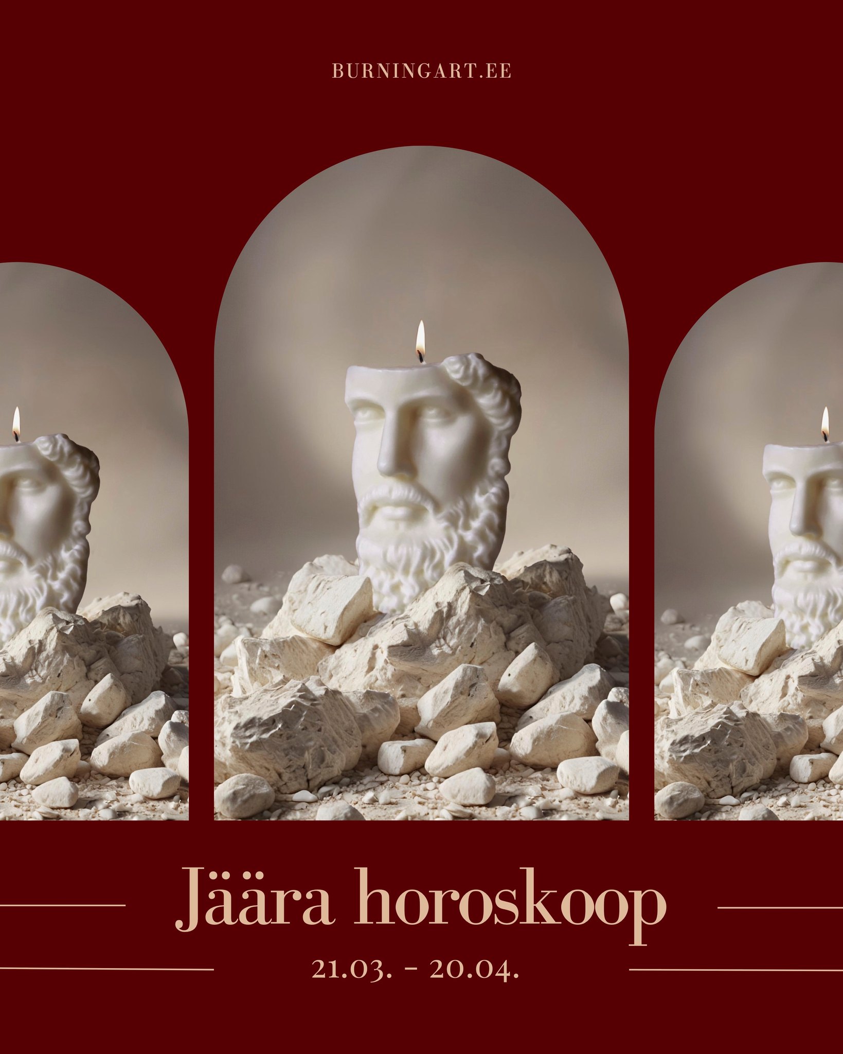 ✨ Jäära horoskoop | 21.03 – 20.04 ✨
Armas Jäär ♈, algab sinu aeg – energia, liikumine ja uued algused on nüüd sinu poolel. See periood toob kaasa värske hoo ja tugeva soovi tegutseda.
🔥 Fookus: julgus ja initsiatiiv
Sul on praegu rohkem jõudu kui tavaliselt. Kasuta seda, et alustada midagi uut või viia lõpule see, mis on kaua oodanud. Ära karda olla esimene – see on sinu loomuses.
❤️ Suhted ja emotsioonid
Oled kirglik ja otsekohene. See võib tuua nii sügavaid ühendusi kui ka väikeseid pingeid. Pea meeles – vahel on pehmus sama tugev kui julgus.
💼 Töö ja eesmärgid
Hea aeg riskide võtmiseks ja ideede elluviimiseks. Kui oled midagi planeerinud, siis nüüd on hetk tegutseda. Edu tuleb läbi liikumise.
🕯️ Soovitus perioodiks
Leia tasakaal kiiruse ja rahu vahel. Isegi kõige tulisem tuli vajab hetke, et ühtlaselt põleda.
✨ Olgu see kuu täis julgust, inspiratsiooni ja uusi algusi.
🎁 burningart.ee
-
✨ Aries Horoscope | 21.03 – 20.04 ✨
Dear Aries ♈, your time has begun - energy, movement, and new beginnings are on your side. This period brings a fresh wave and a strong desire to take action.
🔥 Focus: Courage & Initiative
You have more strength than usual right now. Use it to start something new or to finish what has been waiting for a long time. Don’t be afraid to be the first - it’s in your nature.
❤️ Relationships & Emotions
You are passionate and direct. This can bring both deep connections and small tensions. Remember - sometimes softness is just as powerful as courage.
💼 Work & Goals
A great time to take risks and bring your ideas to life. If you’ve been planning something, now is the moment to act. Success comes through movement.
🕯️ Advice for the Period
Find balance between speed and calm. Even the brightest flame needs a moment to burn steadily.
✨ May this month be full of courage, inspiration, and new beginnings.
🎁 burningart.ee
#jäär #horoskoop #tähtkuju #uusalgus #inspiratsioon