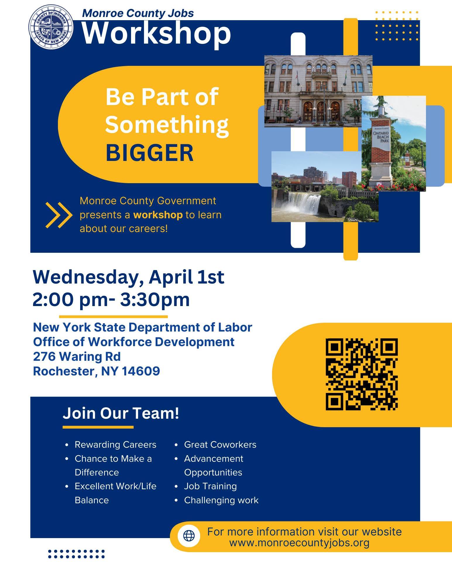 Monroe County's Department of Labor is hosting a career workshop 👇🏽
Learn about open roles, benefits, and what it’s like working in the DOL.
🗓 April 1st
⏰ 2:00–3:30 PM
📍 276 Waring Rd, Rochester NY 14609
Follow New Day Jobs for more opportunities!
#RochesterNY #RochesterJobs #NewDayJobs #NYStateJobs #MonroeCounty #Jobs #JobSearch #NowHiring #JobSearchTips #GovernmentJobs #UpstateNYJobs #NowHiringNY #JobSearch #JobOpportunities #CareerGrowth #FindAJob #JobSeekers #HiringNow #CareerWorkshop #SecondChanceHiring #Reentry #Fairchance #fairchancehiring #fairchanceemployment