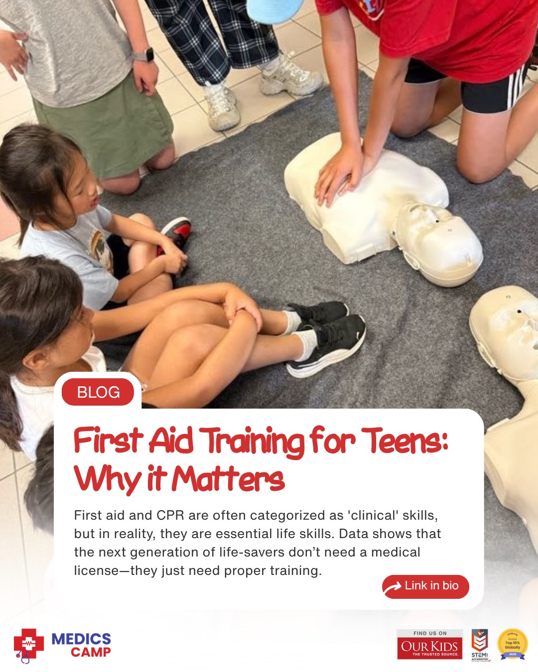 Think CPR training is only for professionals? 🛑🩺
The truth is most medical emergencies don't happen in a hospital; they happen at home, at school, or on the court. When every second counts, the "first" in First Aid usually belongs to the person standing closest to the scene.
In our latest blog post, we’re breaking down the evidence-based reasons why First Aid and CPR are essential life skills for every teenager.
🔗 Read the full post at the link in our bio!
#firstaidtraining #cprtraining #firstaidforteens #teenempowerment