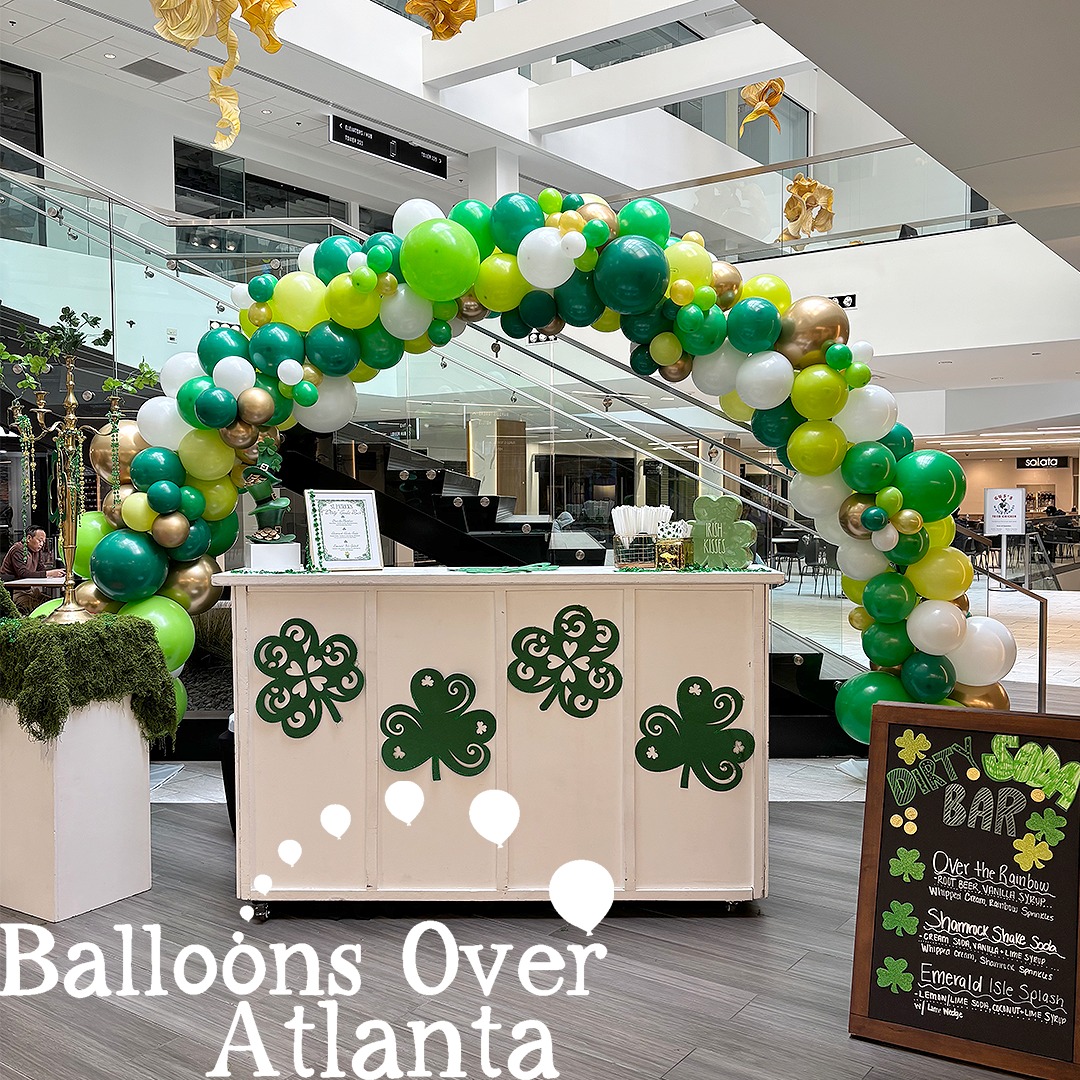 Who needs luck when you’ve got a dirty soda bar 🍀🥤
We loved this St. Patrick’s Day setup—an organic arch in fresh greens, pops of white, and just enough shine to make the whole space feel festive (but still clean + elevated).
Seasonal, styled, and just the right amount of playful 💚
#BalloonsOverAtlanta #AtlantaEvents #StPatricksDay #StPatricksDayParty #DirtySodaBar #BalloonArch #OrganicBalloonGarland #GreenAndGold #PartyDecor #EventDesign #AtlantaParty #ATLEvents 🍀🎈